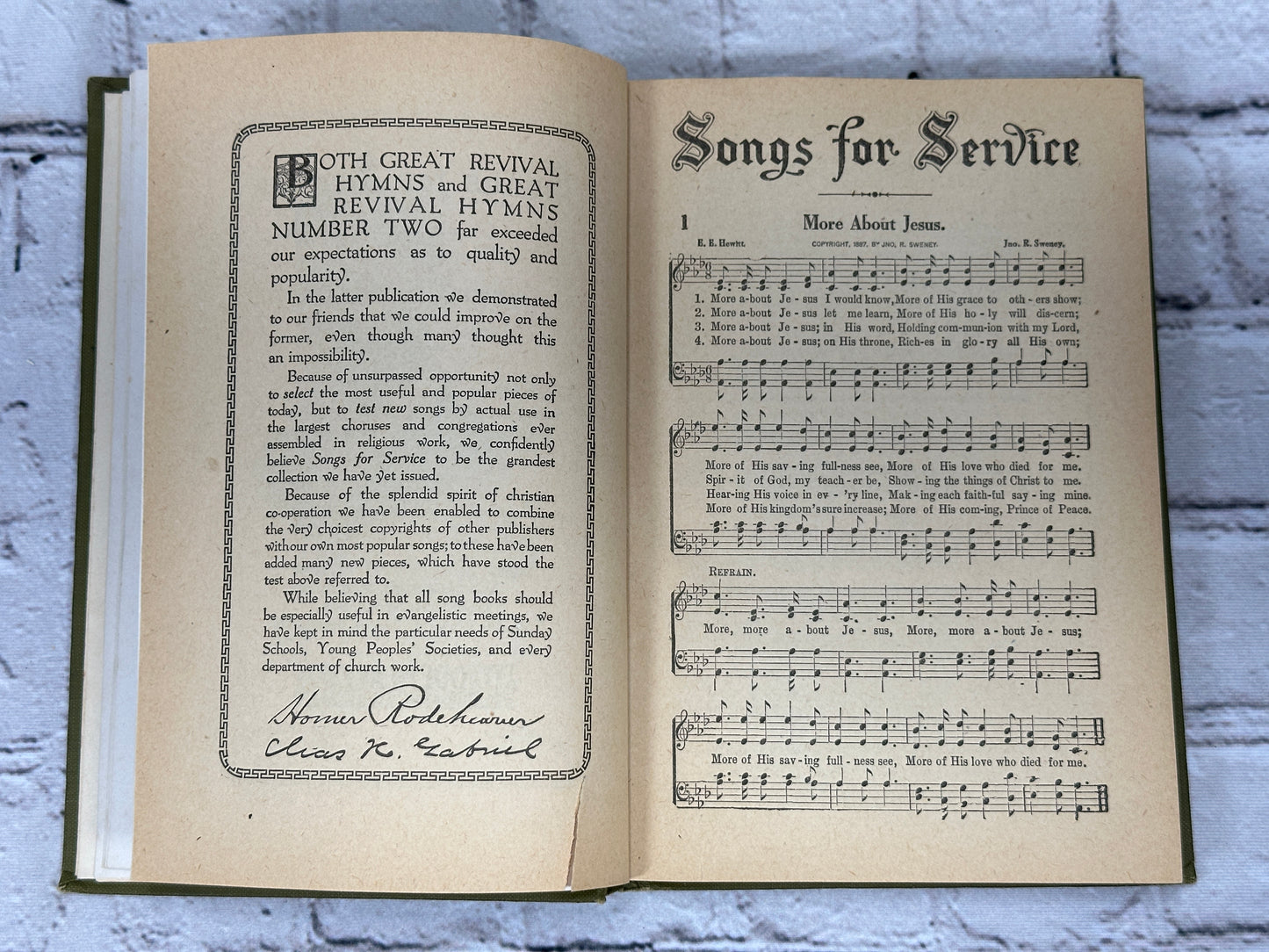 Songs For Service [Special Tabernacle Edition · Early 1900s]