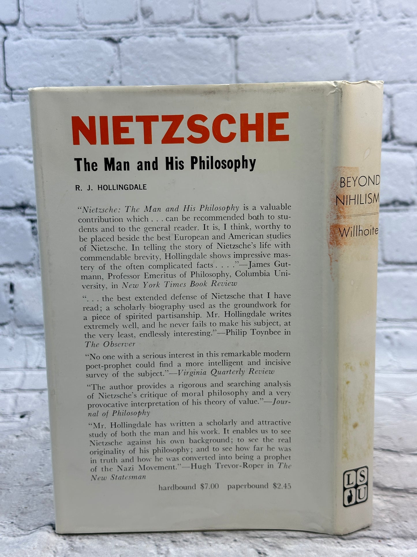 Beyond Nihilism, Albert Camus Contribution..by Fred Willhoite Jr [1968]