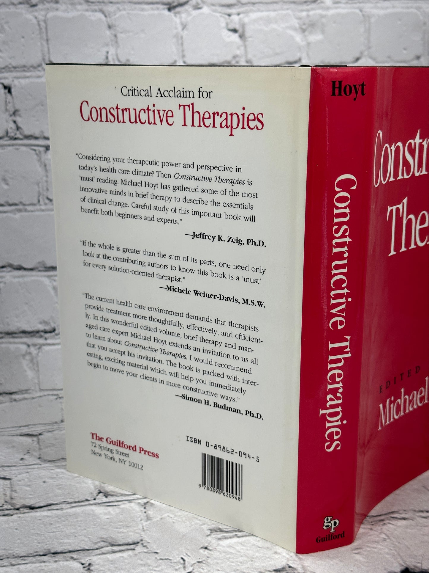 Constructive Therapies edited by Michael F. Hoyt [1994 · First Printing]