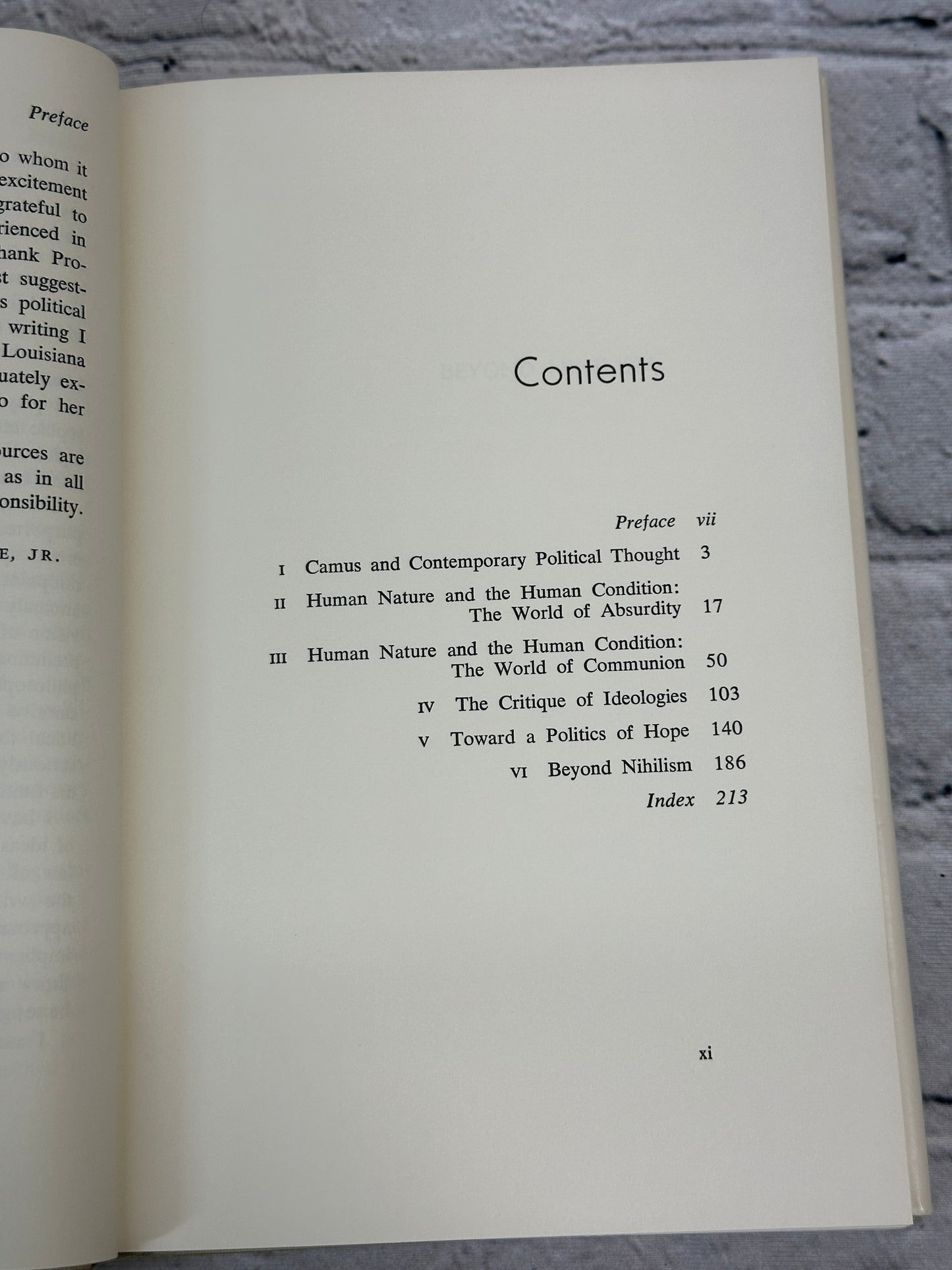 Beyond Nihilism, Albert Camus Contribution..by Fred Willhoite Jr [1968]