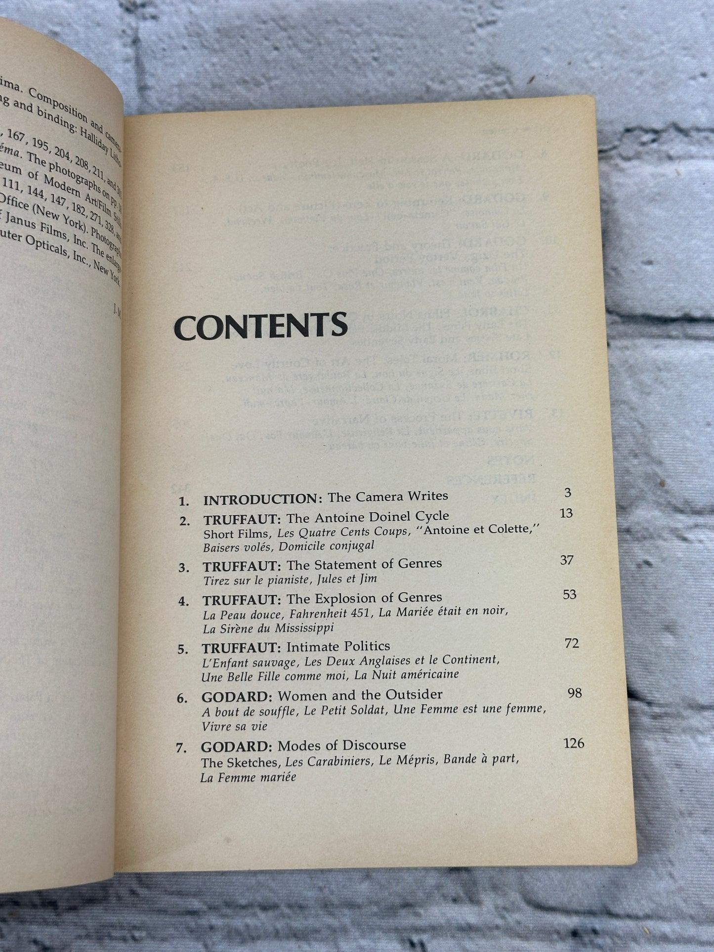 The New Wave: Truffaut, Godard, Chabrol, Rohmer, Rivette by James Monaco [1977]