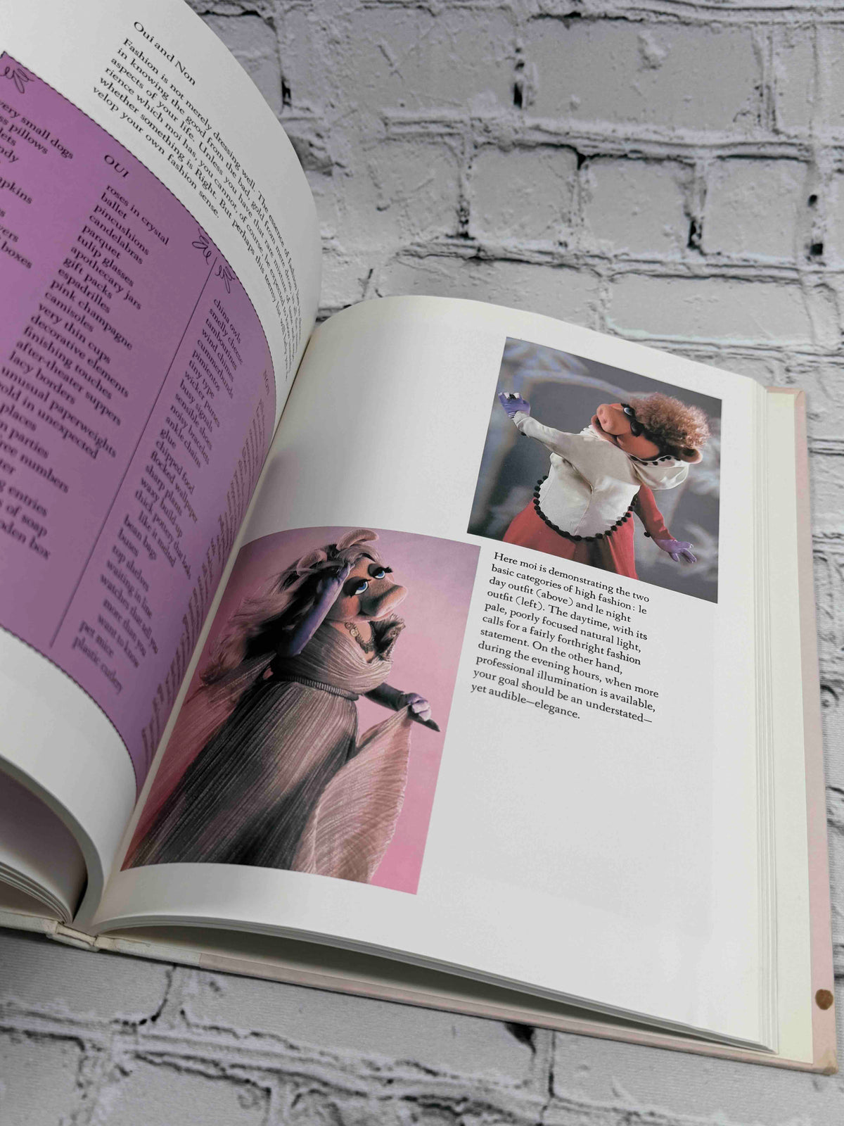 Miss Piggy's Guide to Life, 1981 Knopf hardcover - interior color photographs