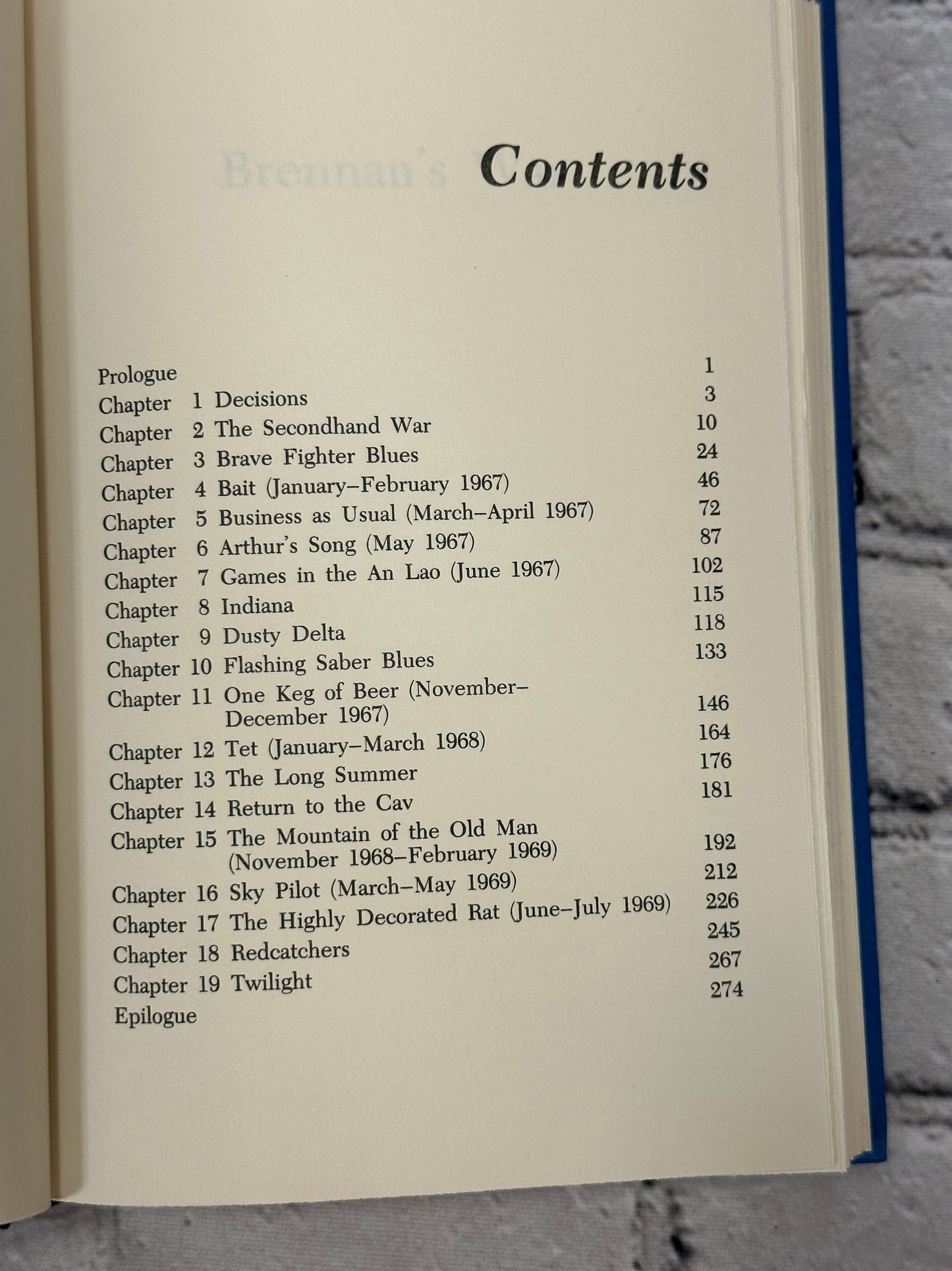 Brennan's War: Vietnam 1965-69 by Mathew Brennan [1985 · Book Club Edition]