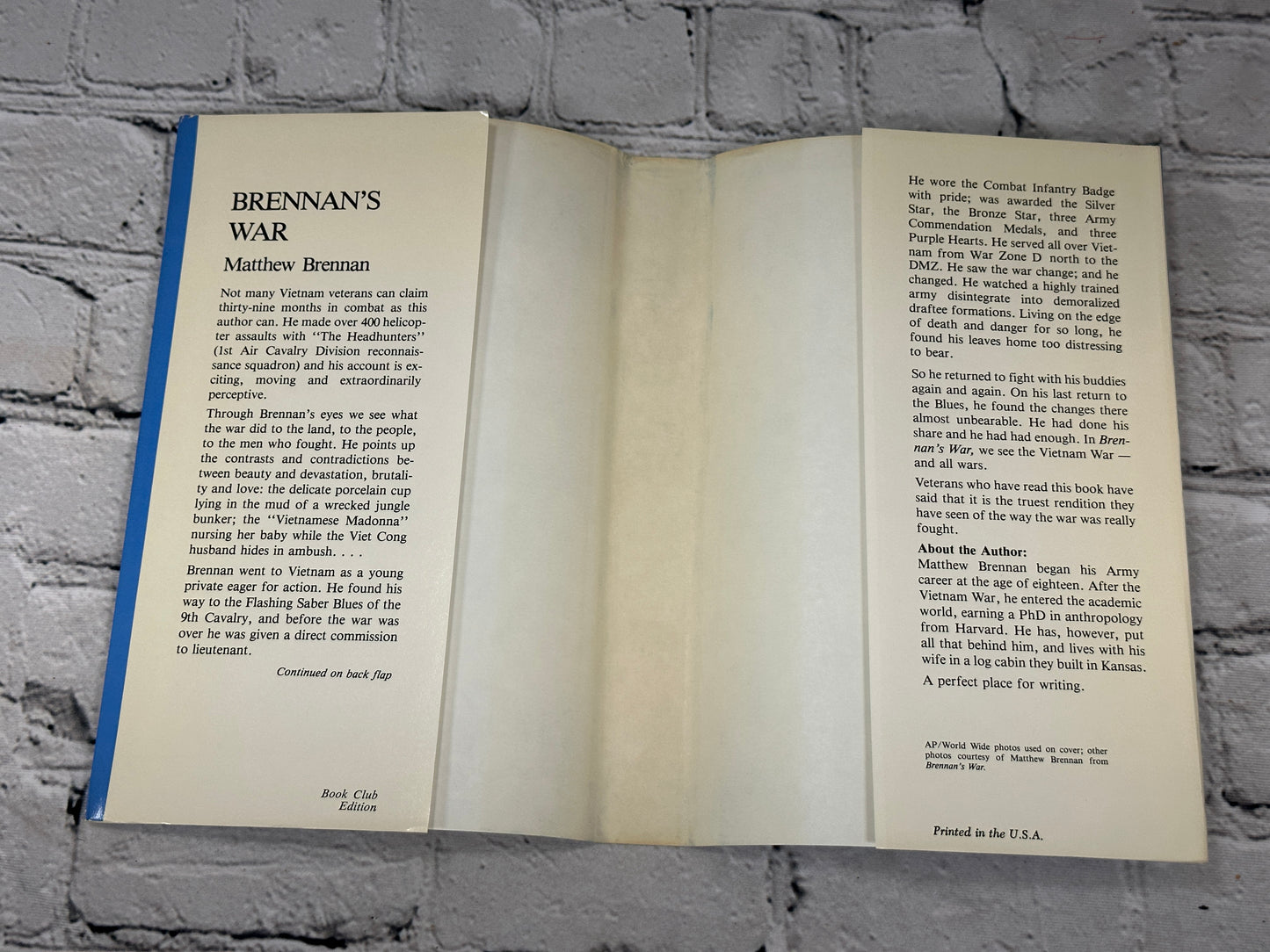 Brennan's War: Vietnam 1965-69 by Mathew Brennan [1985 · Book Club Edition]