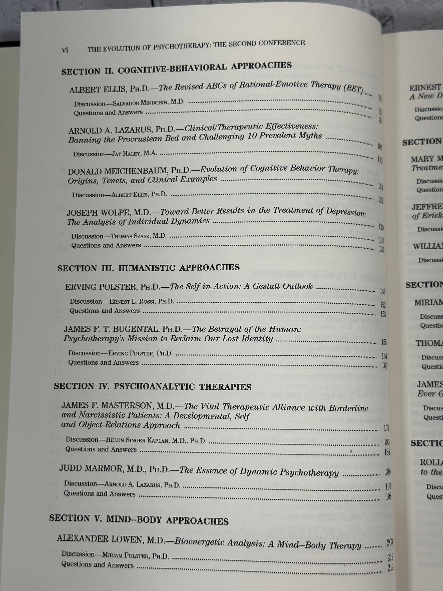 The Evolution of Psychotherapy: the Second Conference By Zeig, Jeffrey [1992]