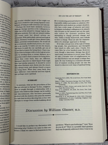The Evolution of Psychotherapy: the Second Conference By Zeig, Jeffrey [1992]
