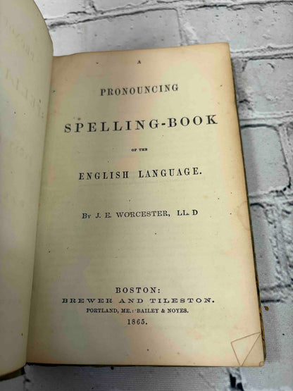 Worcester's Pronouncing Spelling-Book of the English Language