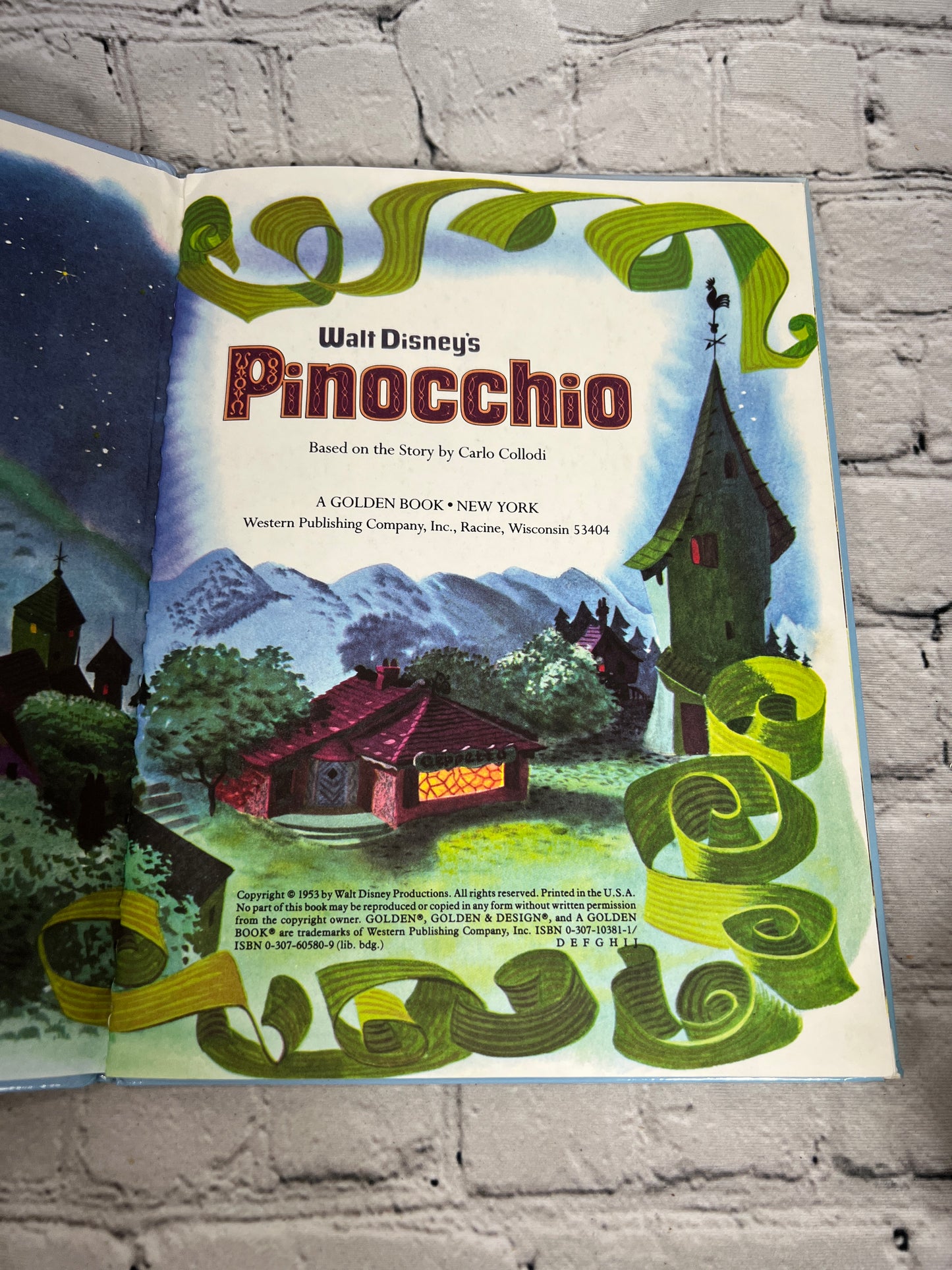 Pinocchio based on story by Carlo Collodi [A Golden Book · Walt Disney · 1986]