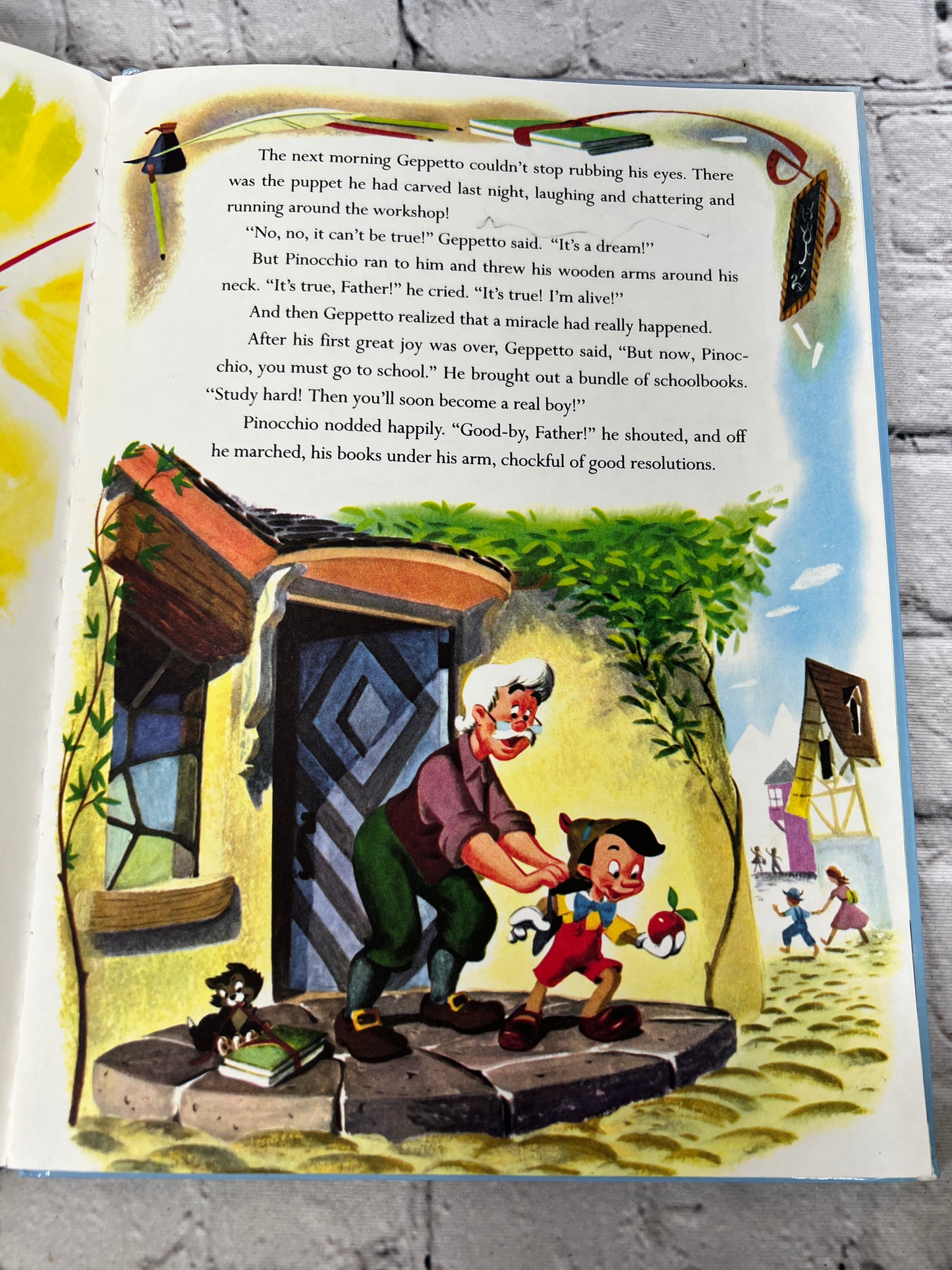 Pinocchio based on story by Carlo Collodi [A Golden Book · Walt Disney · 1986]