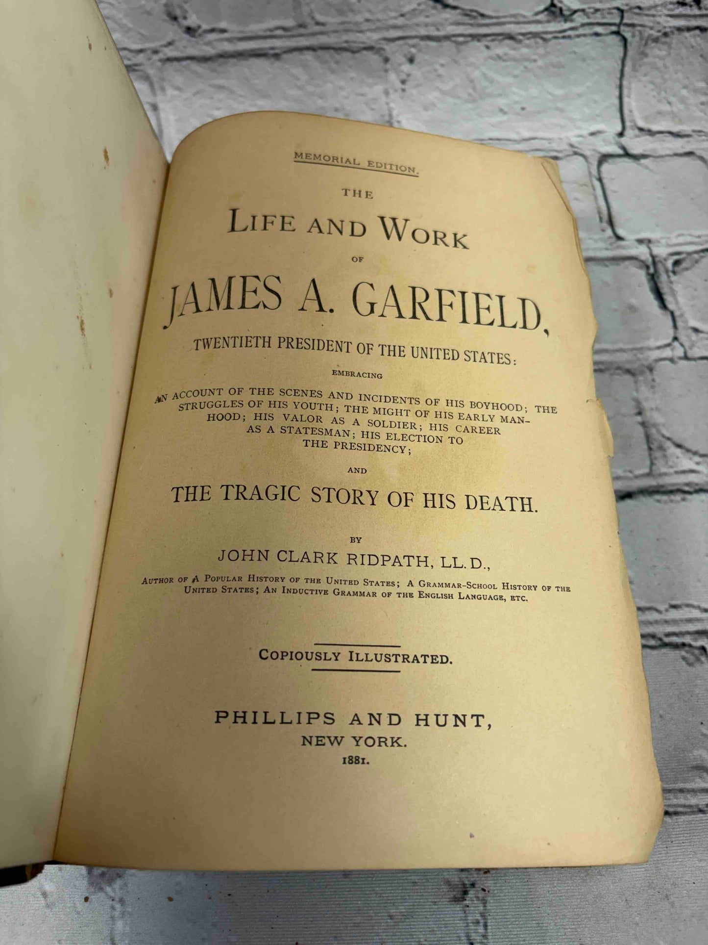 The Life and Work of James A. Garfield 20th US President