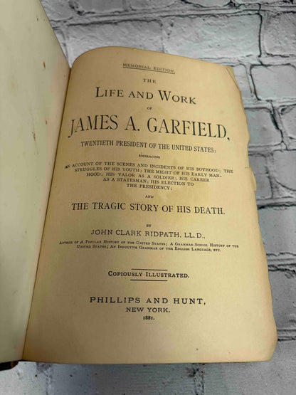 The Life and Work of James A. Garfield 20th US President