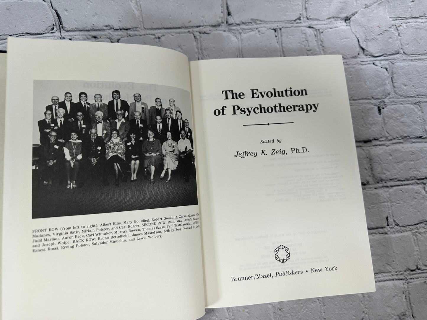 The Evolution of Psychotherapy: The First Conference By Jeffrey Zeig [1987]