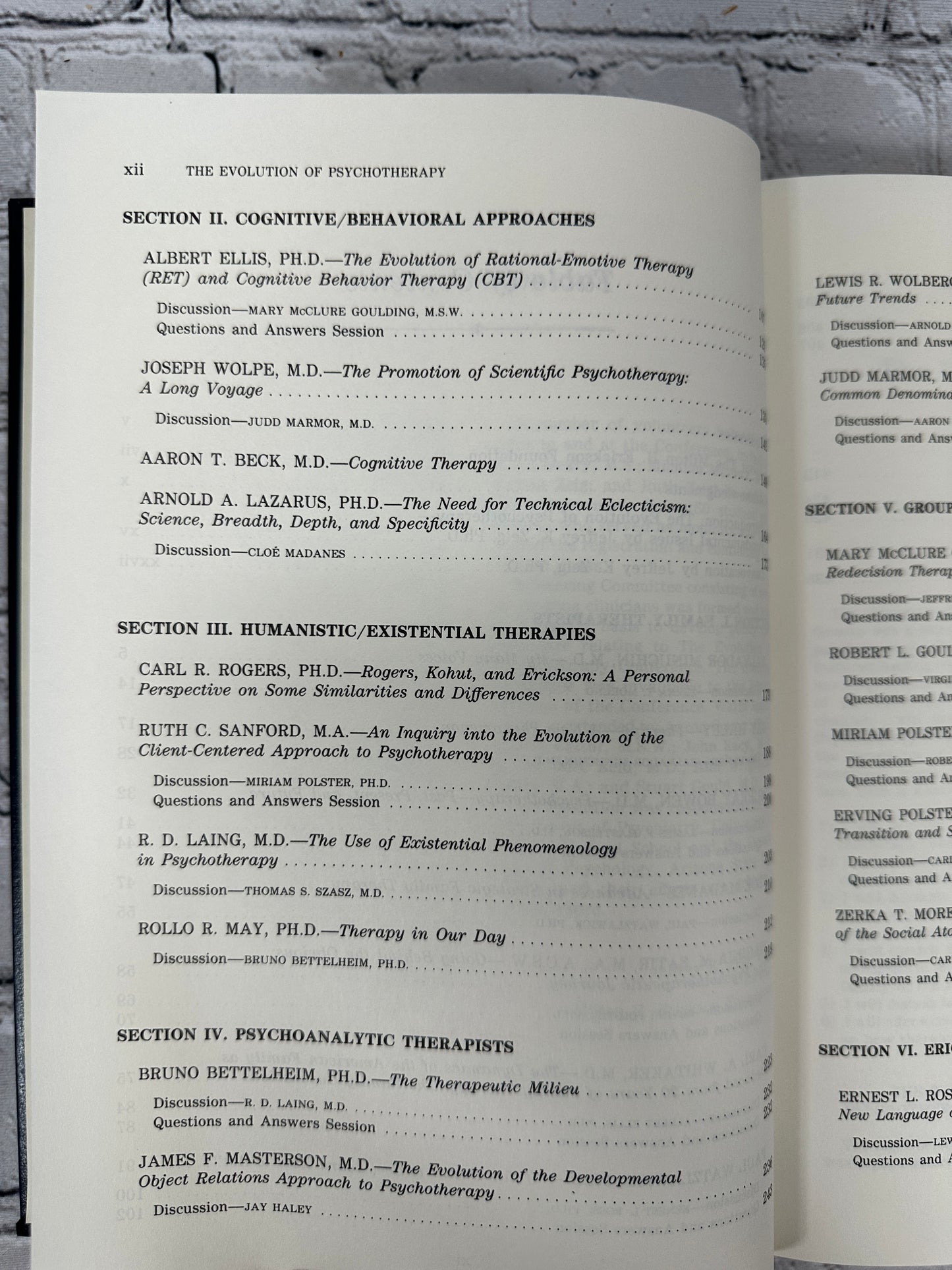 The Evolution of Psychotherapy: The First Conference By Jeffrey Zeig [1987]