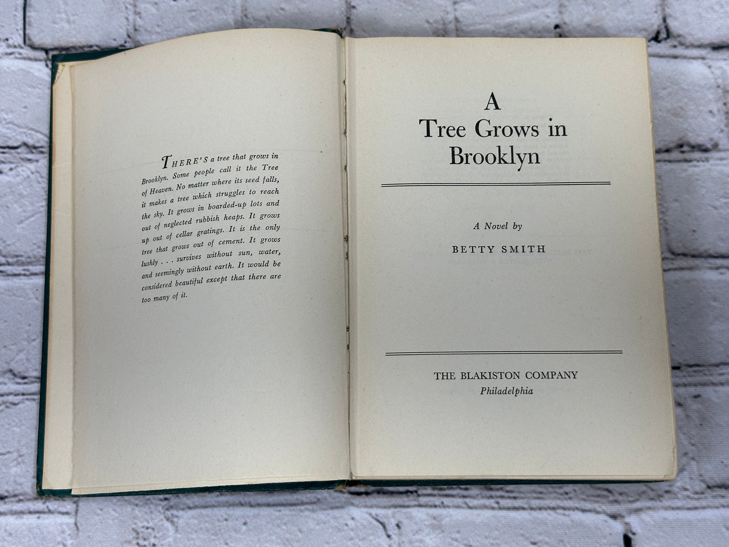 A Tree Grows in Brooklyn by Betty Smith [BCE · 1943]