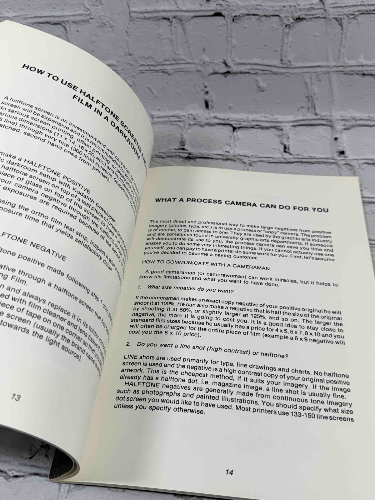 Breaking the Rules: A Photo Media Cookbook by Bea Nettles, 1977 paperback - interior pages