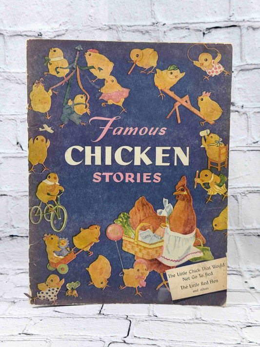 Famous Chicken Stories, 1944 Perks Publishing picture book - front cover
