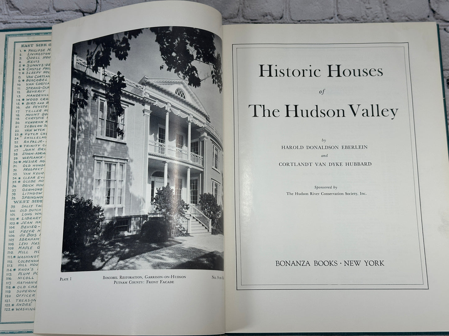 Historic Houses of the Hudson Valley by Eberlein & Hubbard [1942]