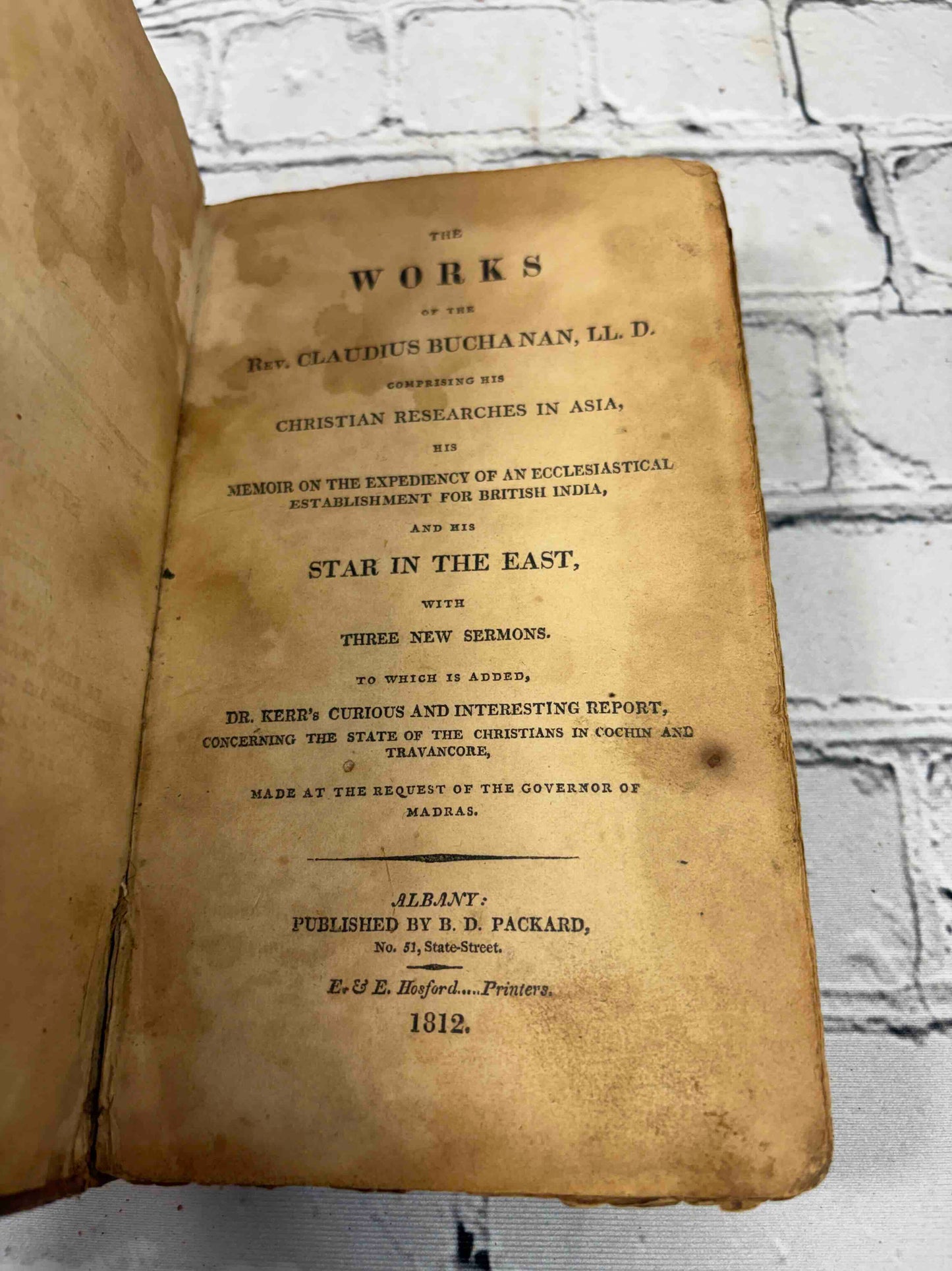 The Works of the Rev. Claudius Buchanan Comprising his Christian Research in Asia