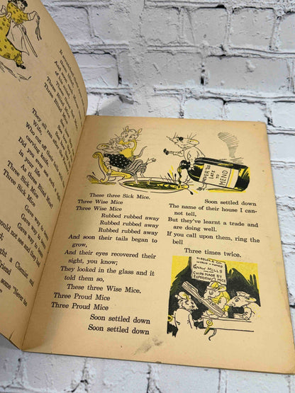 Famous Mouse Stories, 1944 Perks Publishing picture book - interior illustrated pages