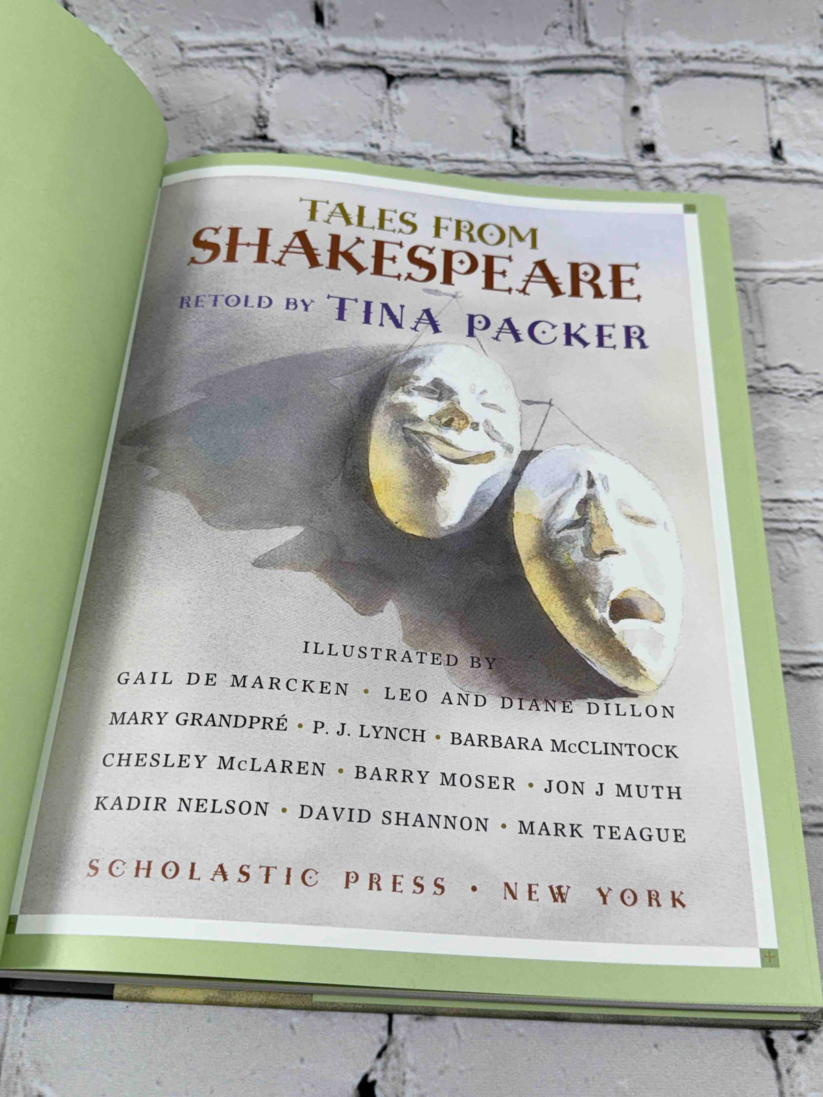 Tales from Shakespeare by Tina Packer, 2004 Scholastic hardcover - title page