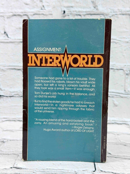 Interworld by Isidore Haiblum, 1977 Dell paperback - rear cover