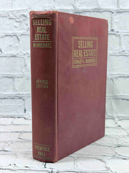 Selling Real Estate by Stanley L. McMichael, 1947 Prentice-Hall hardcover - spine