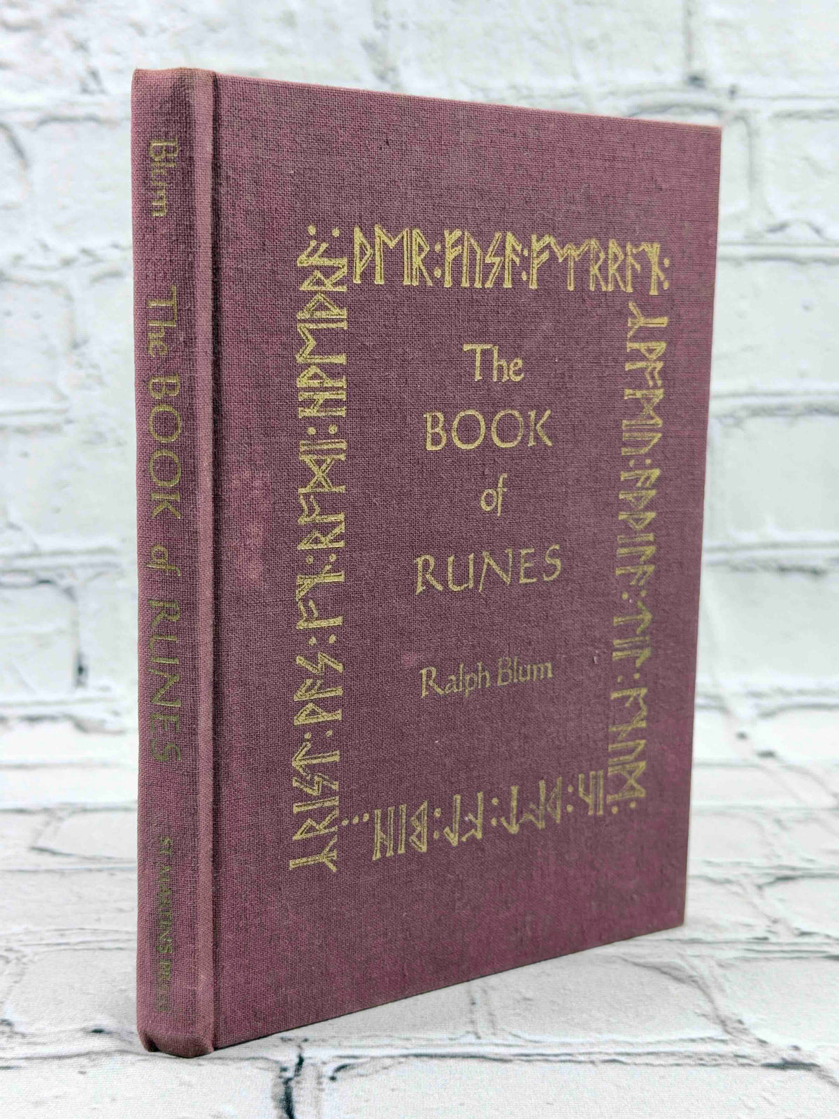 The Book of Runes by Ralph Blum, St. Martin's Press hardcover - spine