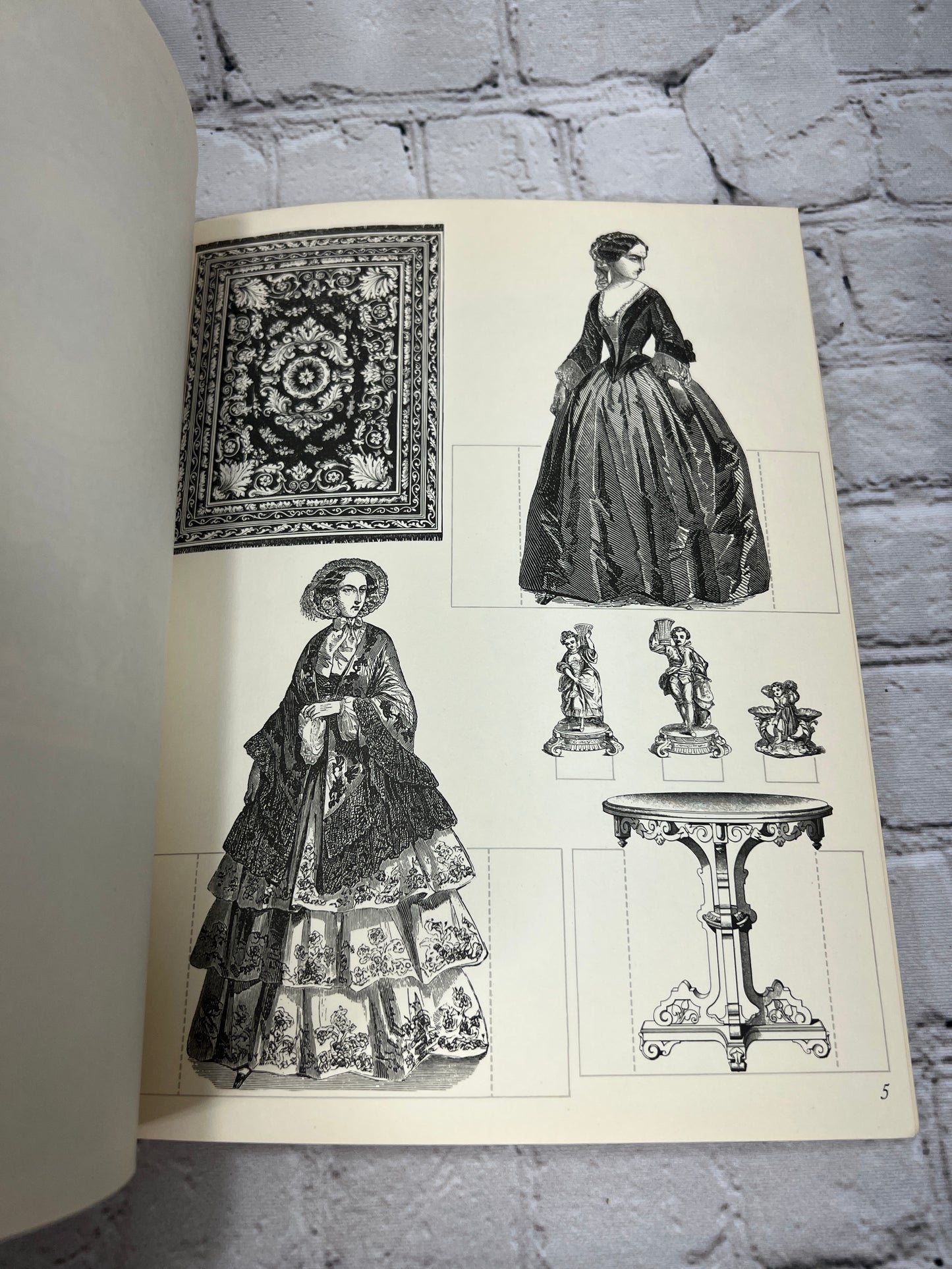 The Victorian Parlor Cut and Color Book by Theodore Menten [1975]