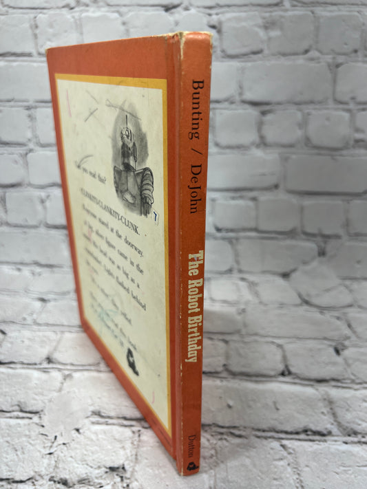 The Robot Birthday by Eve Bunting [1st Edition · 1st Printing · 1980]