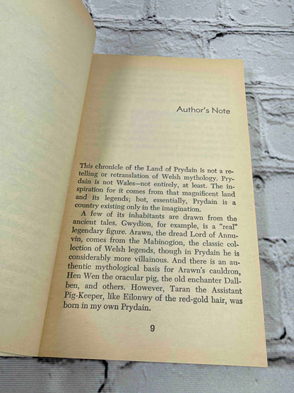 The Book of Three by Lloyd Alexander, 1980 Dell Laurel-Leaf paperback - author's note