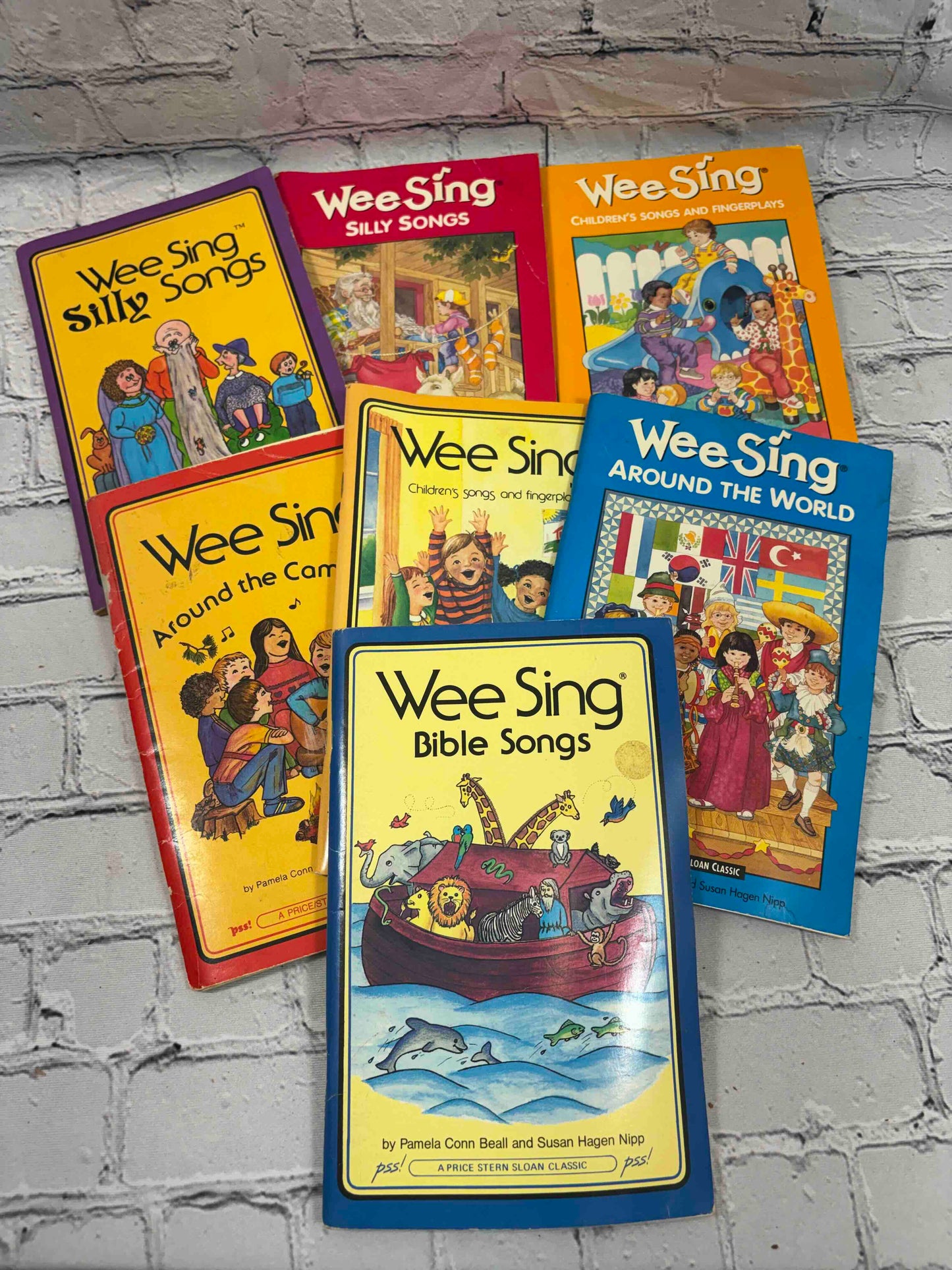 Wee Sing Silly Songs: Bible Songs, Around the World...(Lot of 7)