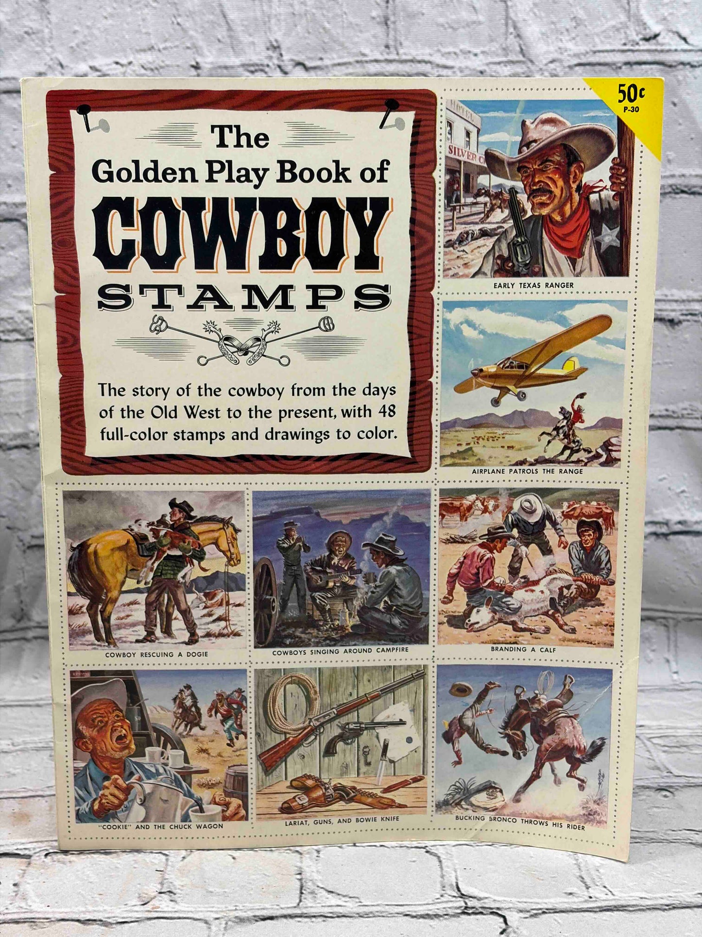 The Golden Play Book of Cowboy Stamps