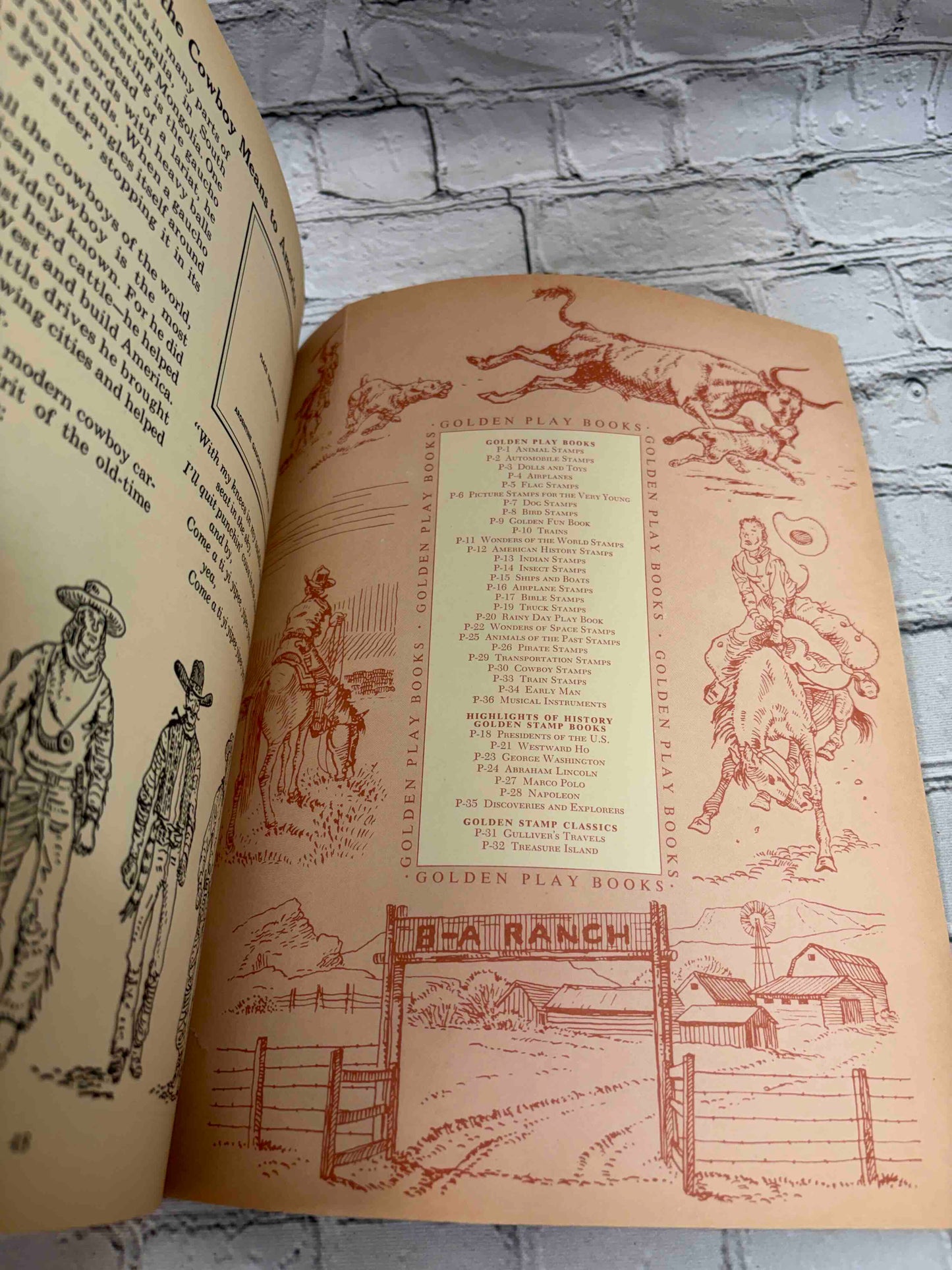 The Golden Play Book of Cowboy Stamps