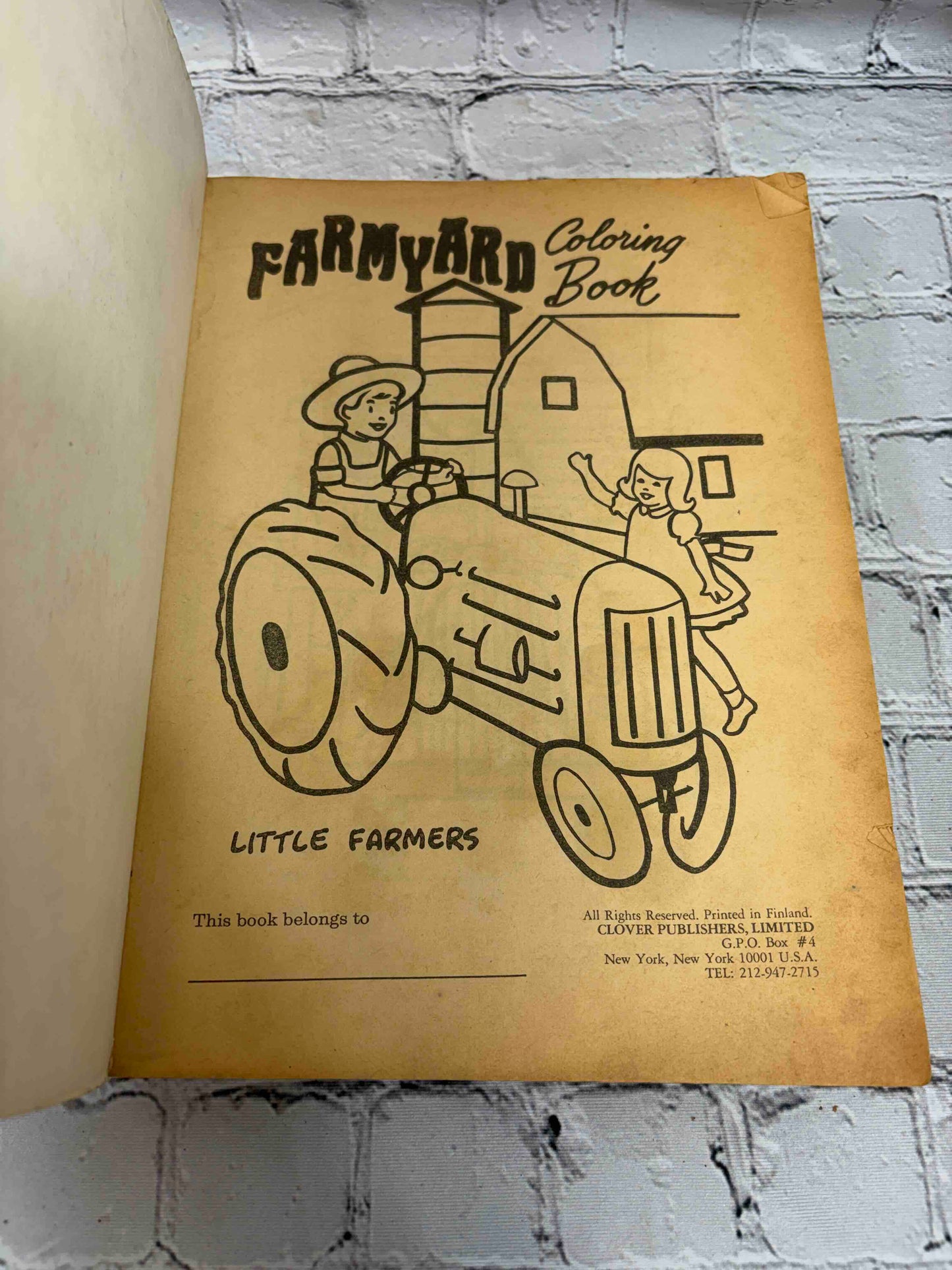 Farmyard Coloring Book 7303:1