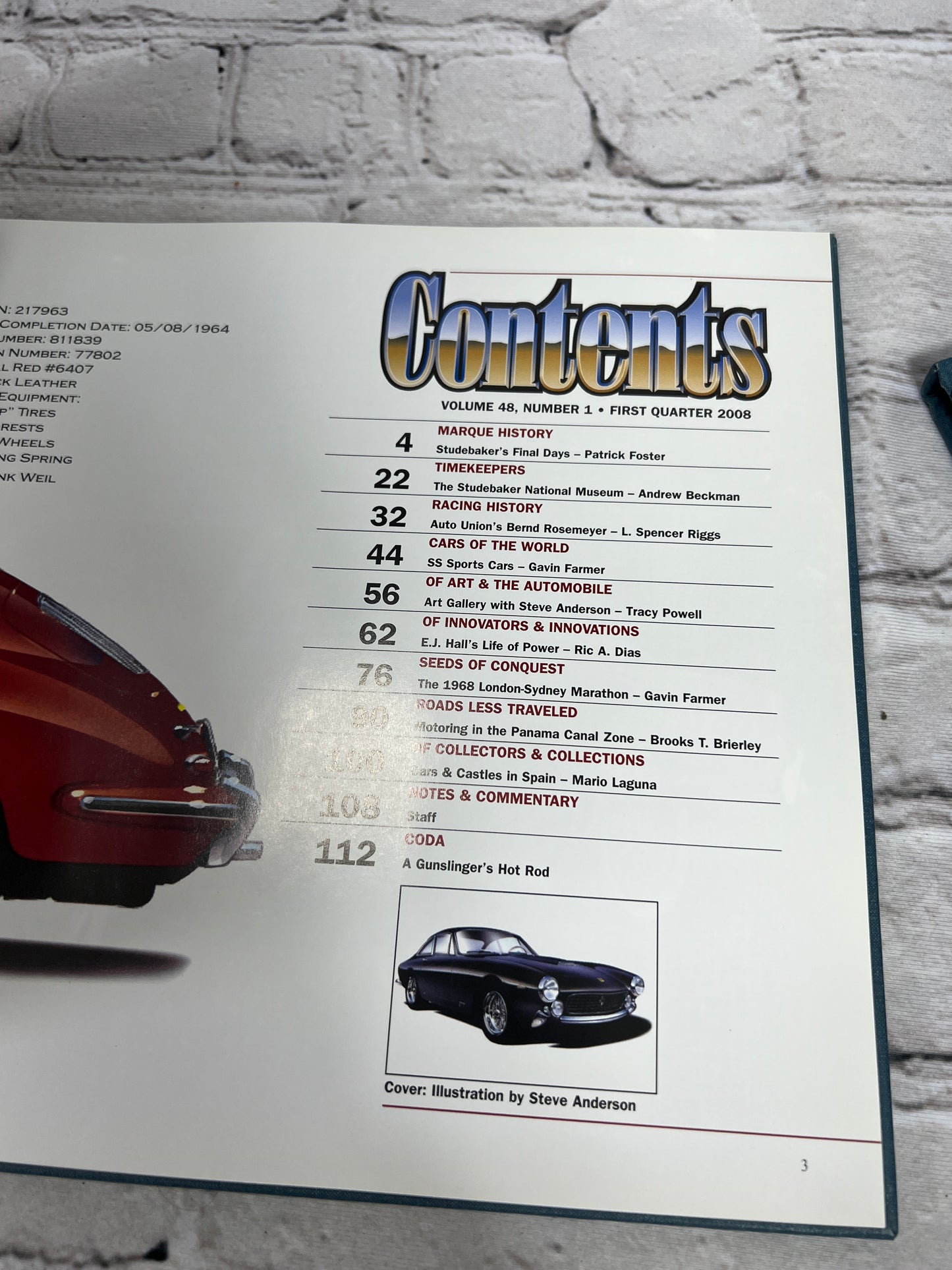 Automobile Quarterly Volume 48 [Full Set · Issues 1,2,3 & 4 · 2008]