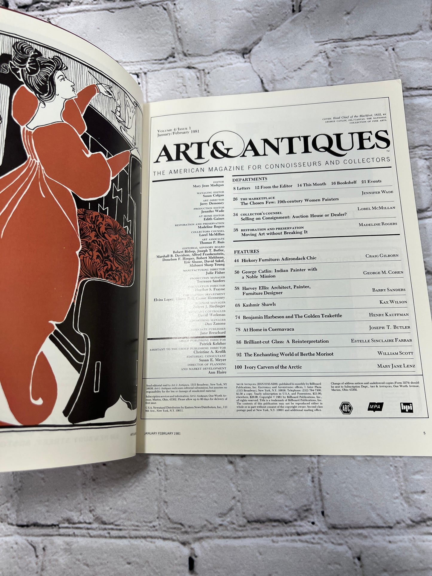 Art & Antiques The American Magazine for Connoisseurs Collectors [Jan-Feb 1981]