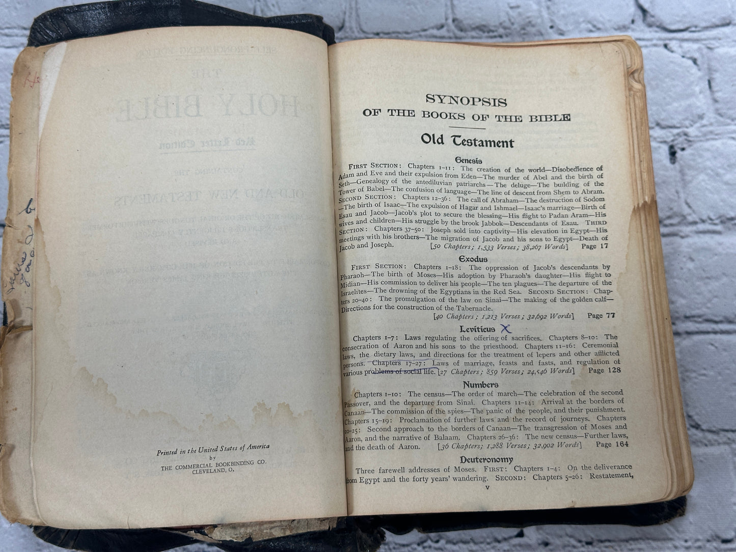 Holy Bible Family Worship Edition [KJV · Nashville Bible House · 1962]