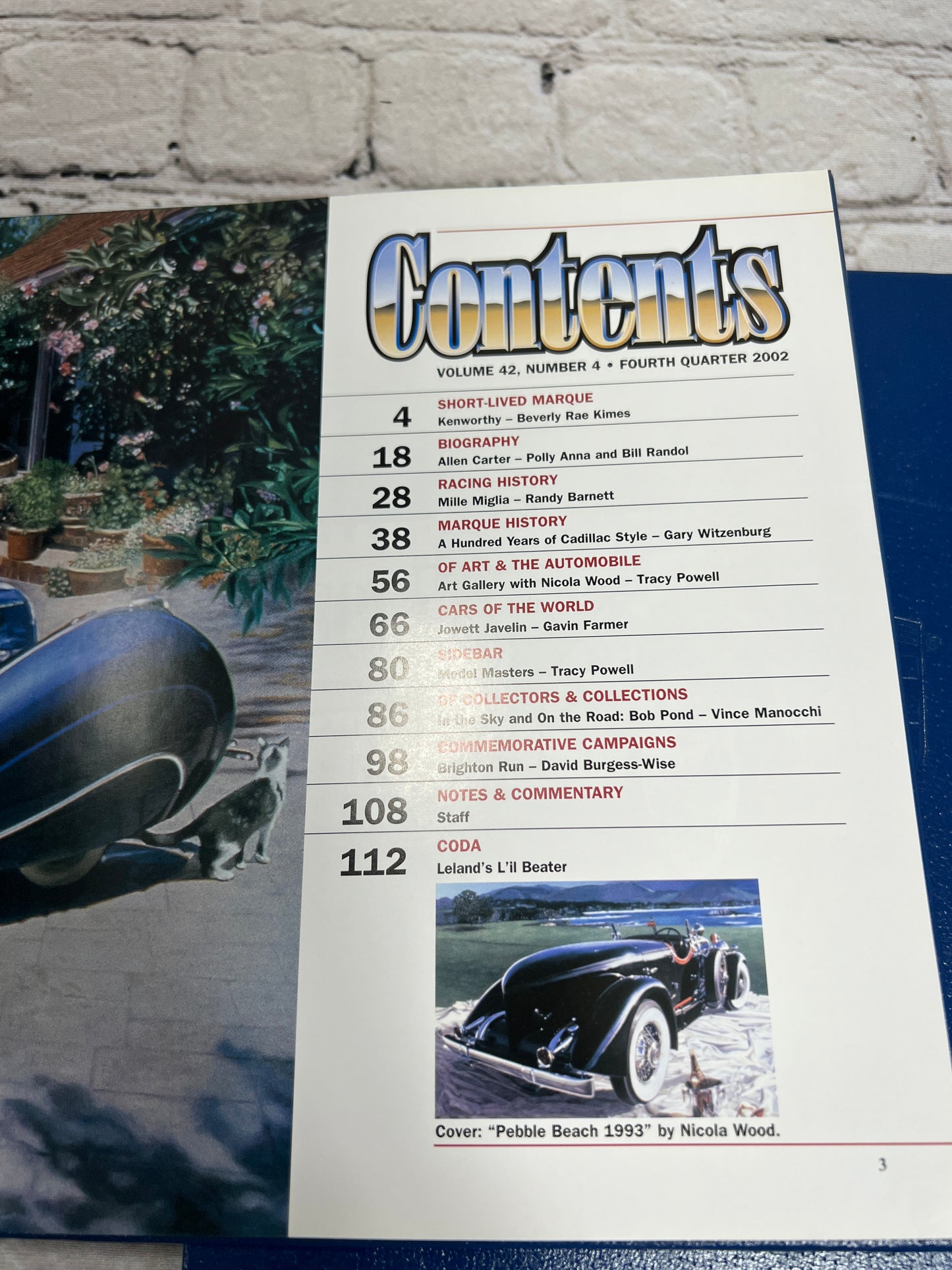 Automobile Quarterly Volume 42 [Full Set · Issues 1,2,3 & 4 · 2002]