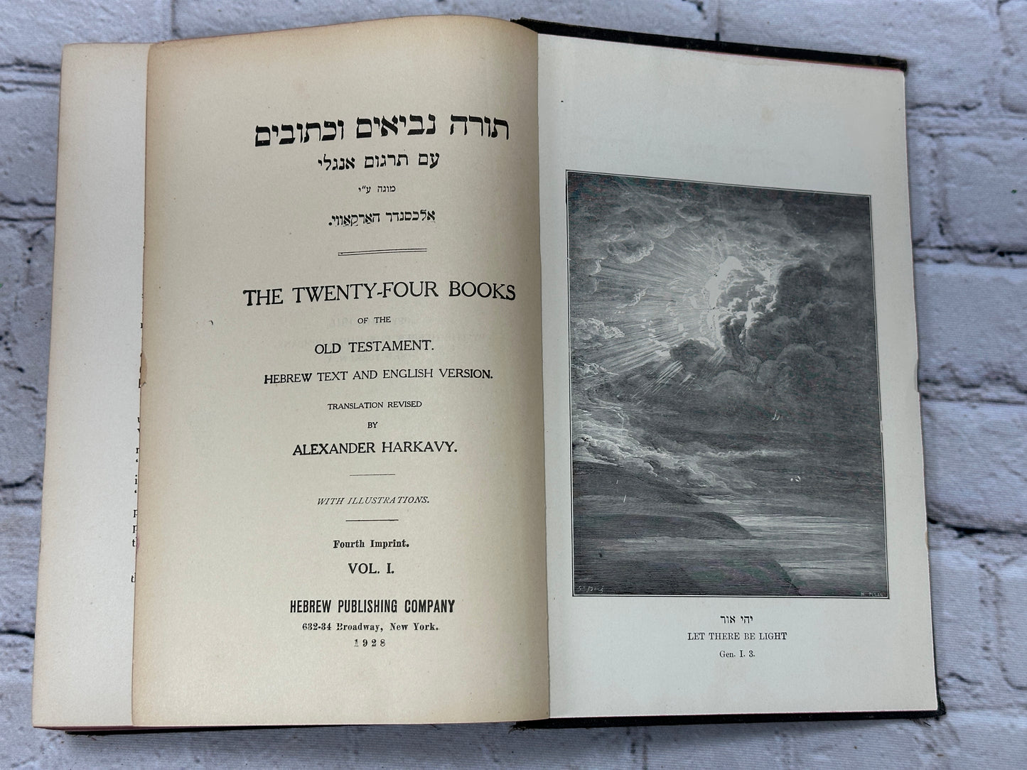 The 24 Books of the Old Testament transl. by Harkavy [Hebrew & English · 1928]