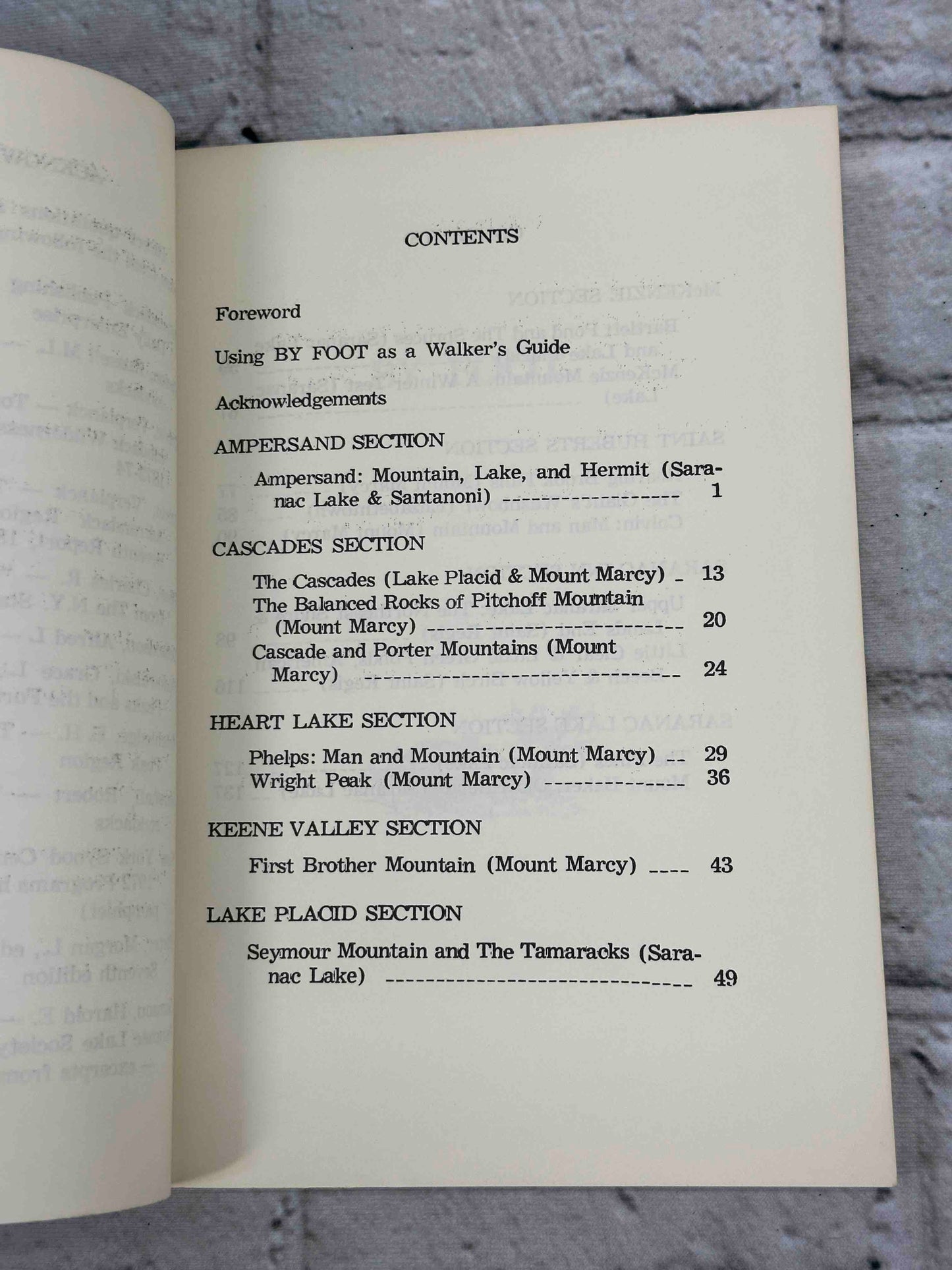 By Foot in the Adirondacks