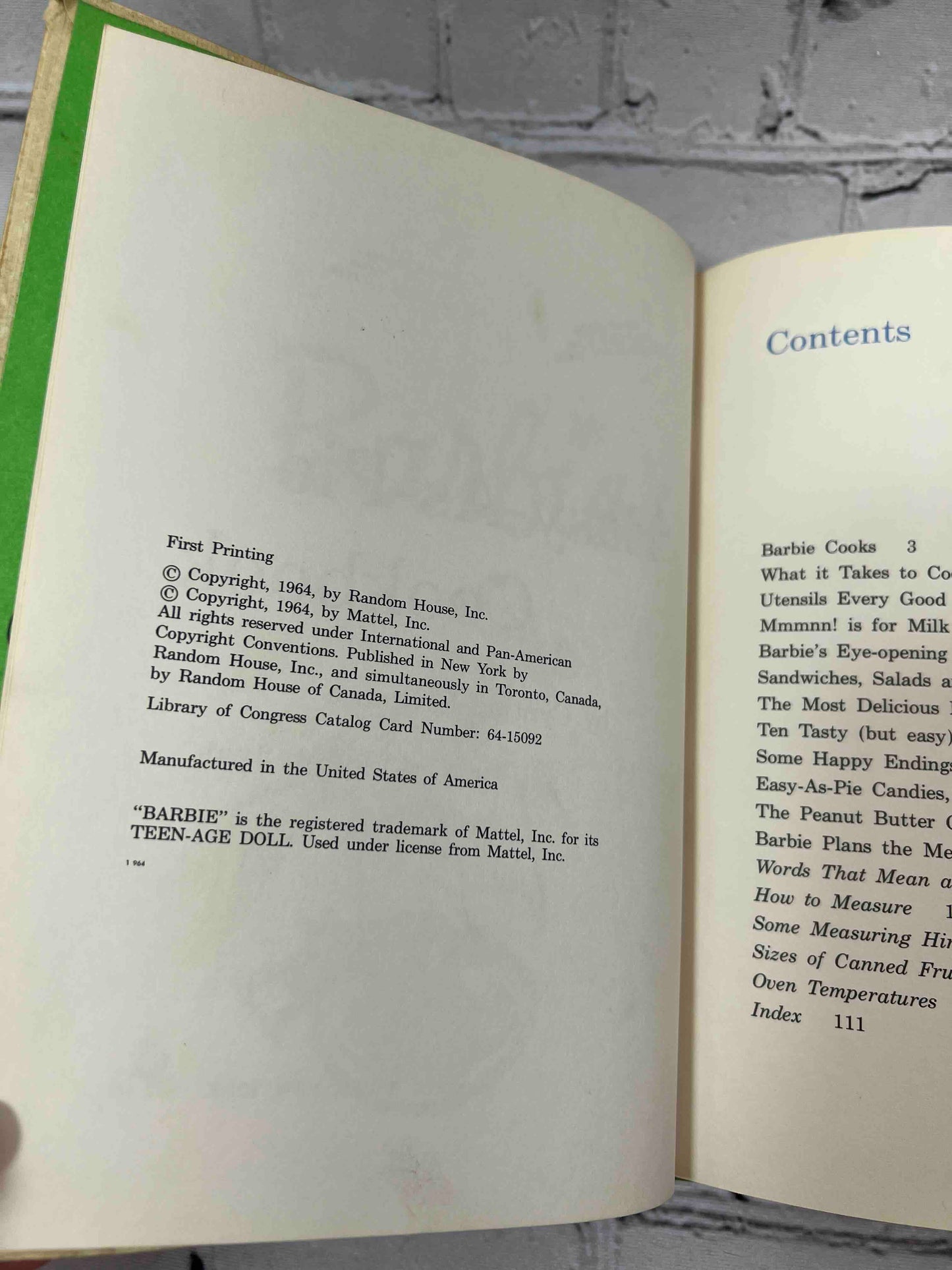 Barbie Easy-As-Pie Cookbook