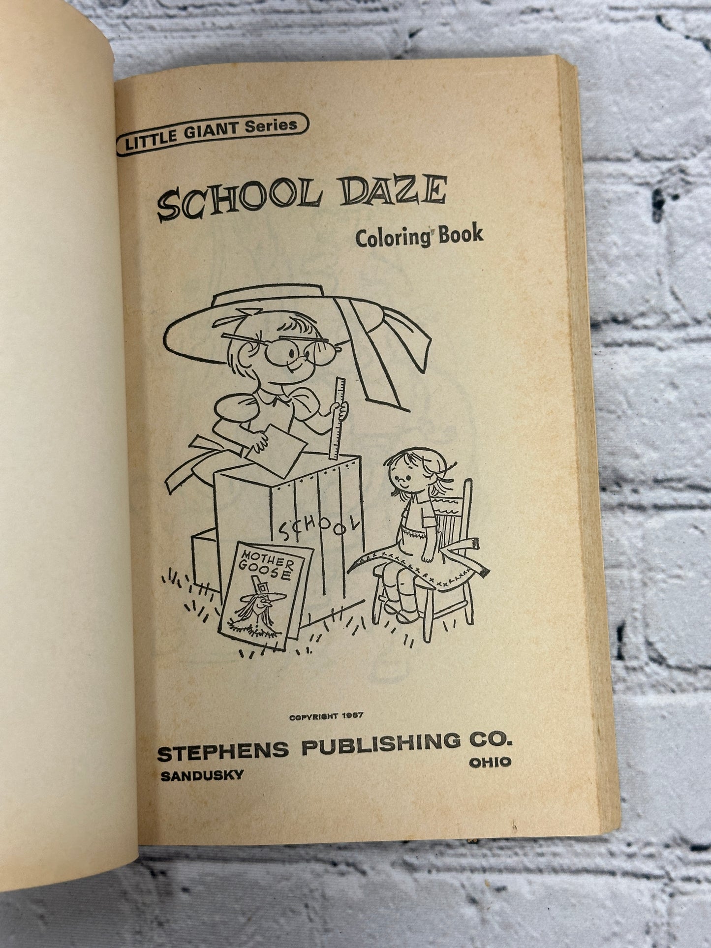 School Daze Coloring Book [Little Giant Series · Stephens Publishing · 1957]