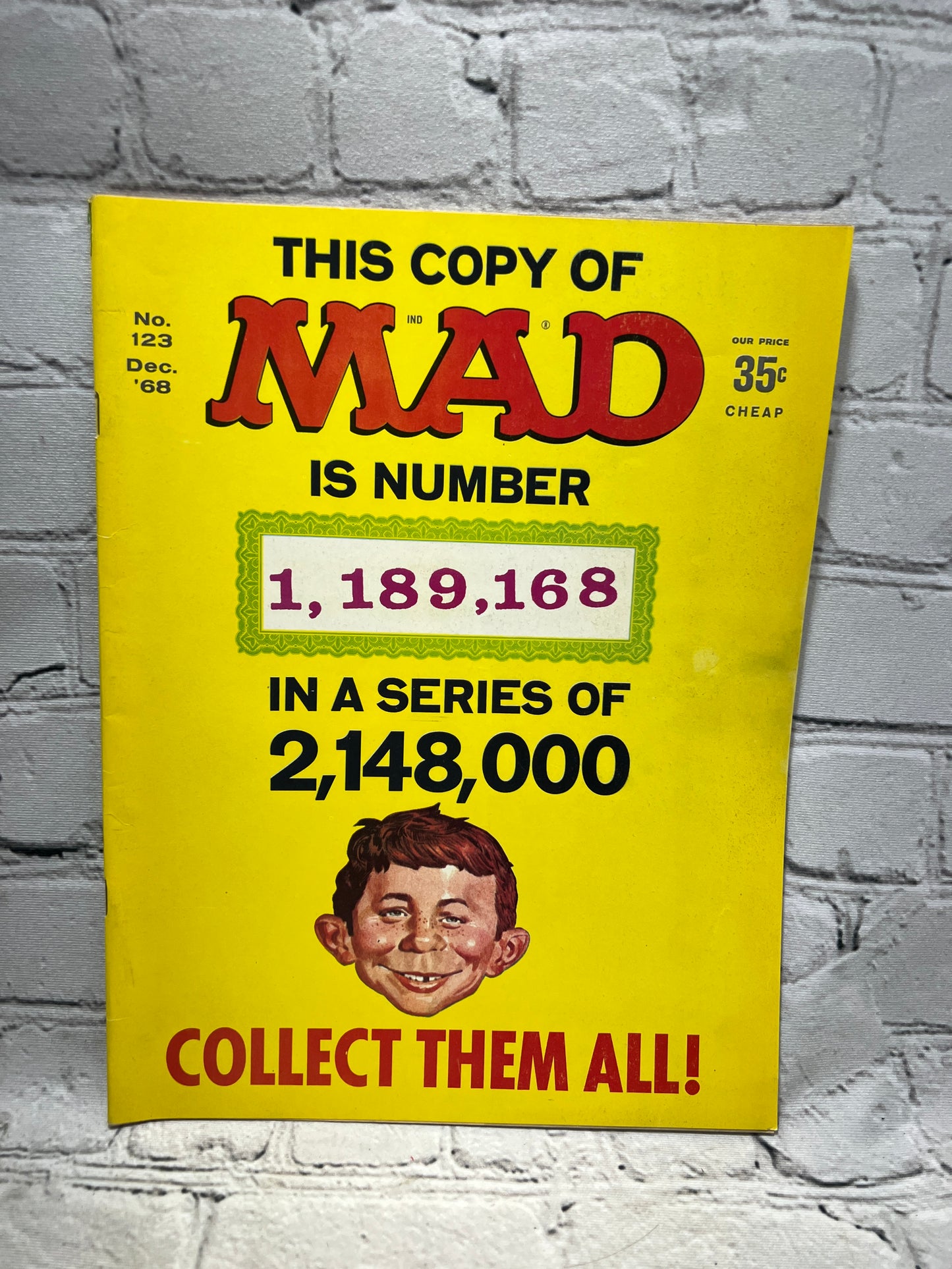 MAD December 1968 Volume 1 No 123