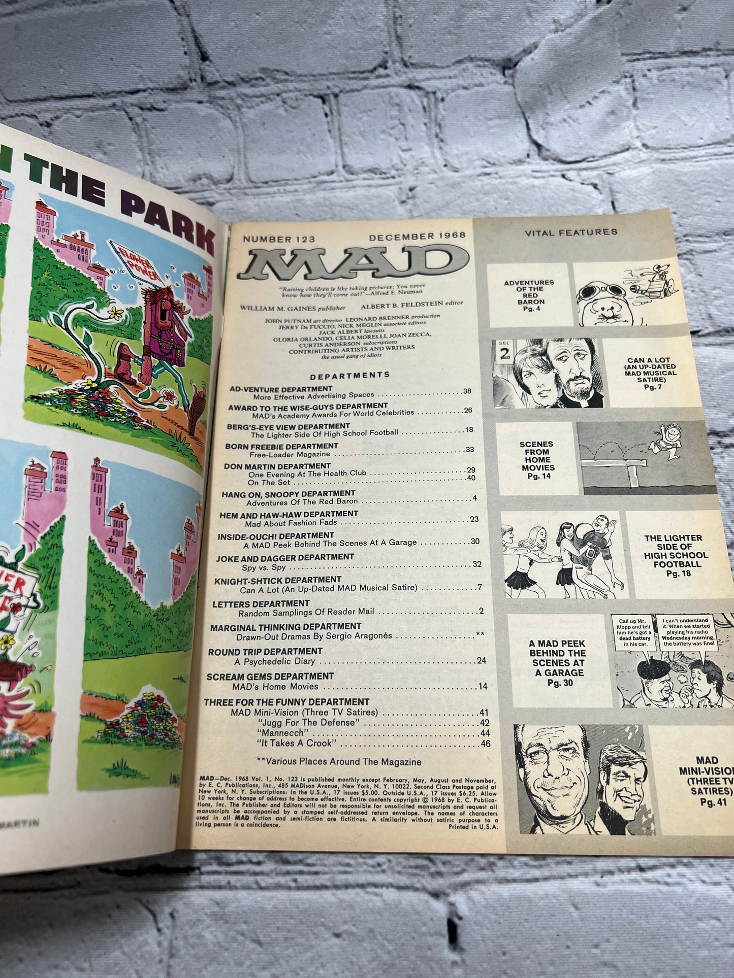 MAD December 1968 Volume 1 No 123