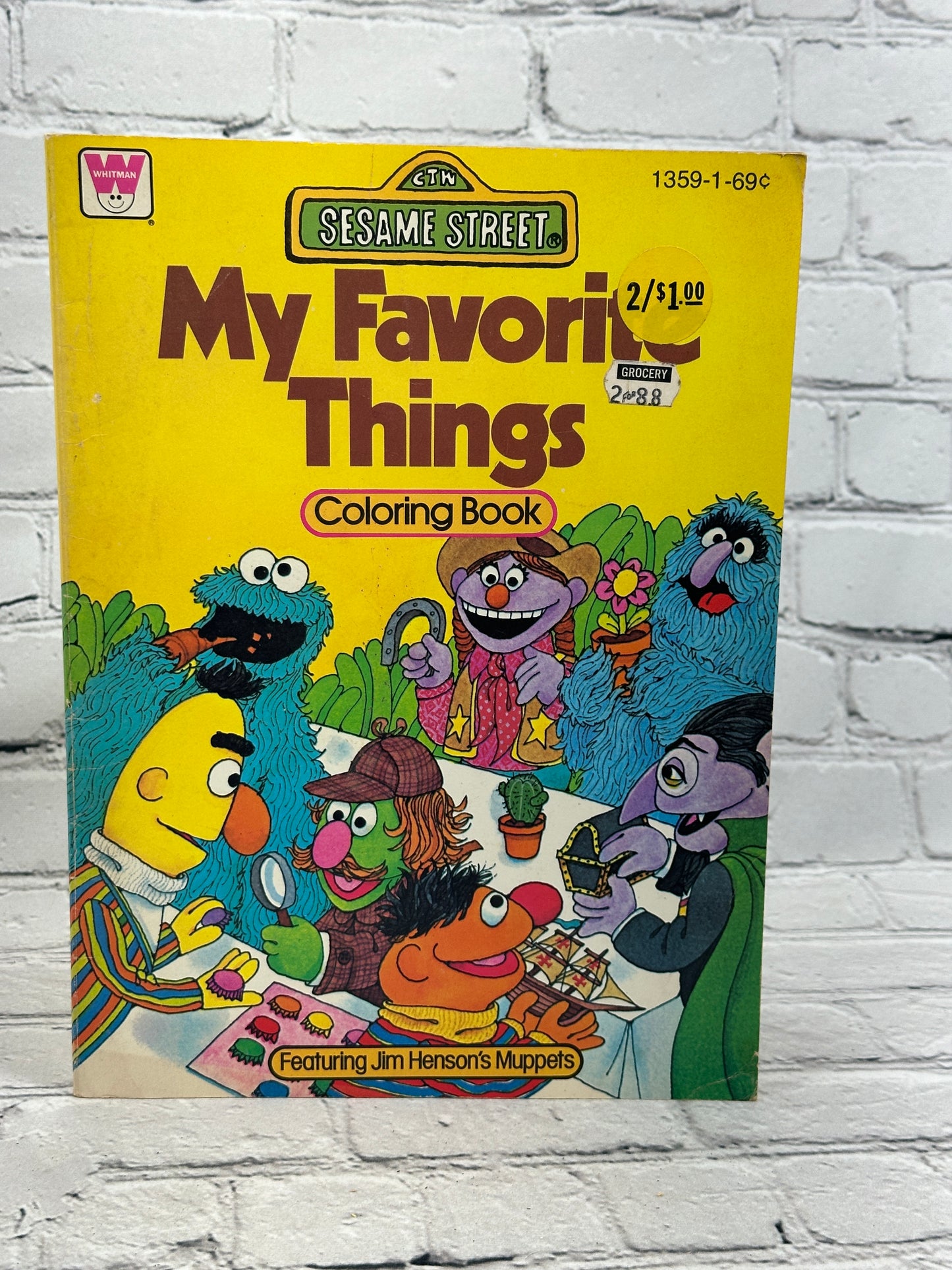 Sesame Street My Favorite Things Coloring Book Ftng. Jim Hensons Muppet Babies 1359-1