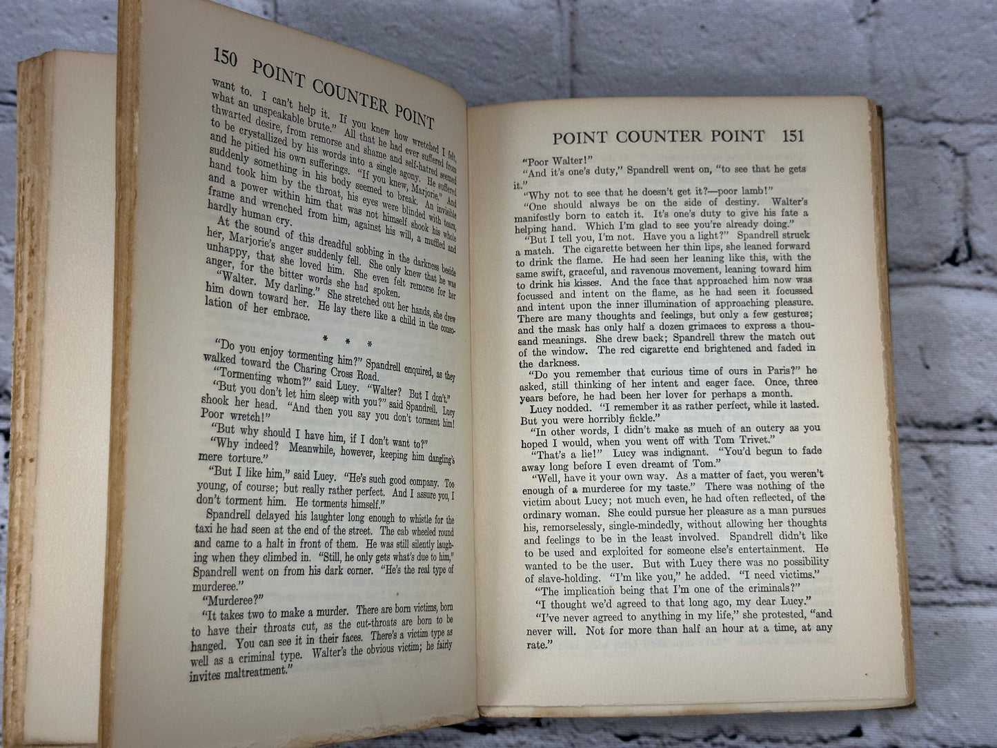 Point Counter Point by Aldous Huxley [First U.S. Edition · 1928]