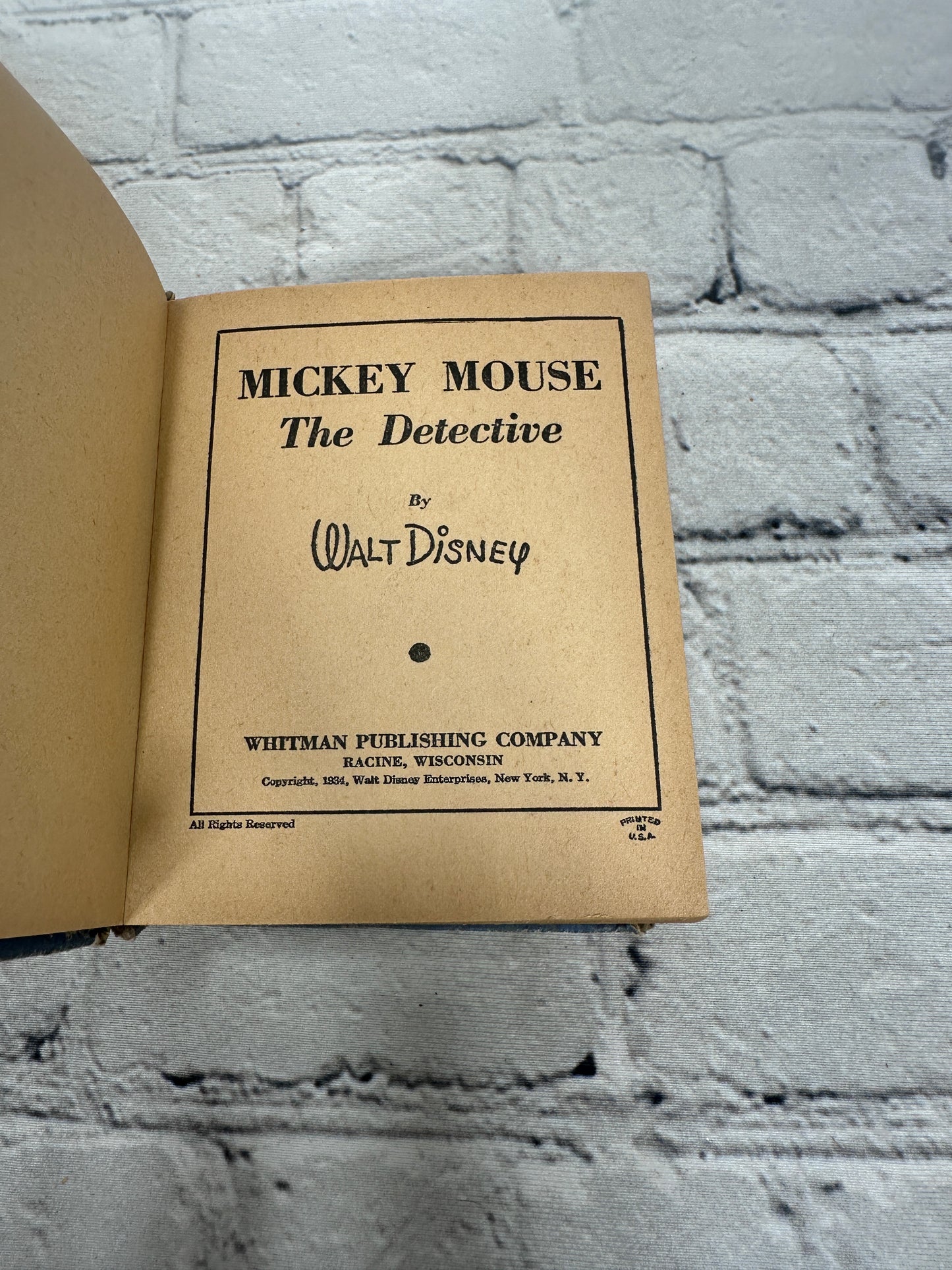 Big Little Book Mickey Mouse The Detective 1139 [Whitman · 1934]