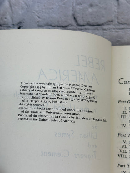 Rebel America : The Story of..by Lillian Symes and Travers Clement [1972]