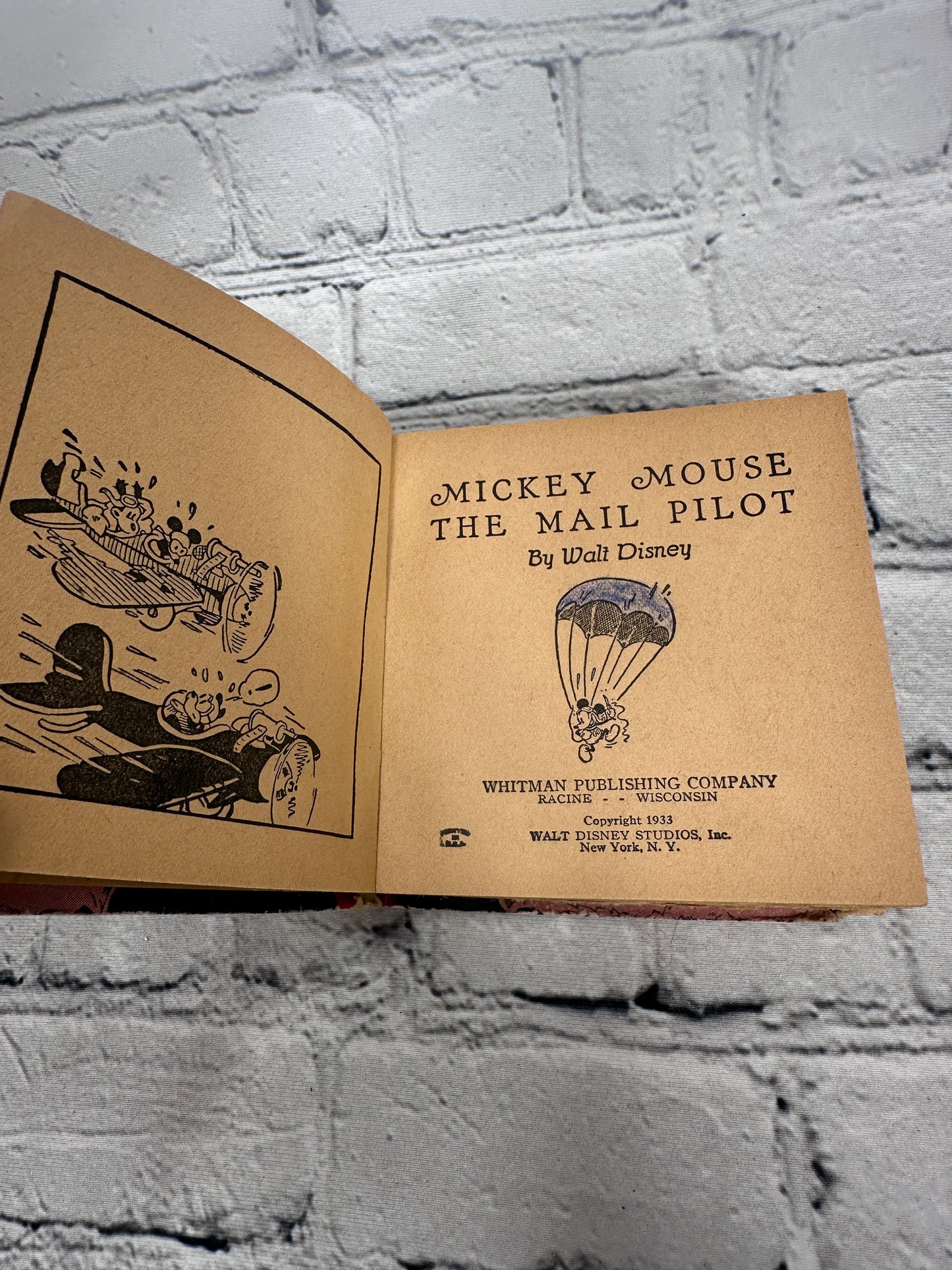 Big Little Book Mickey Mouse The Mail Pilot 731 [Whitman · 1933]