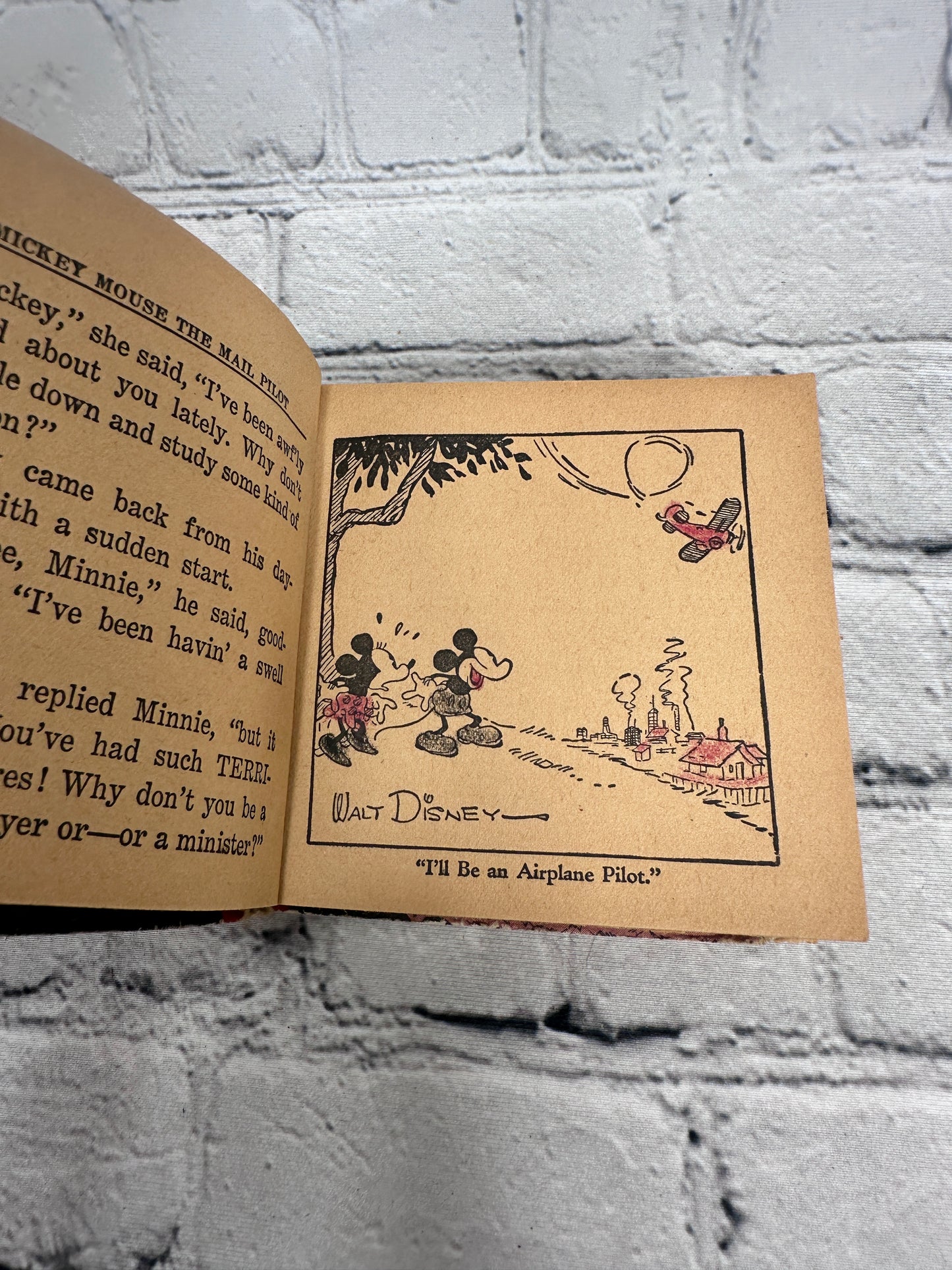 Big Little Book Mickey Mouse The Mail Pilot 731 [Whitman · 1933]